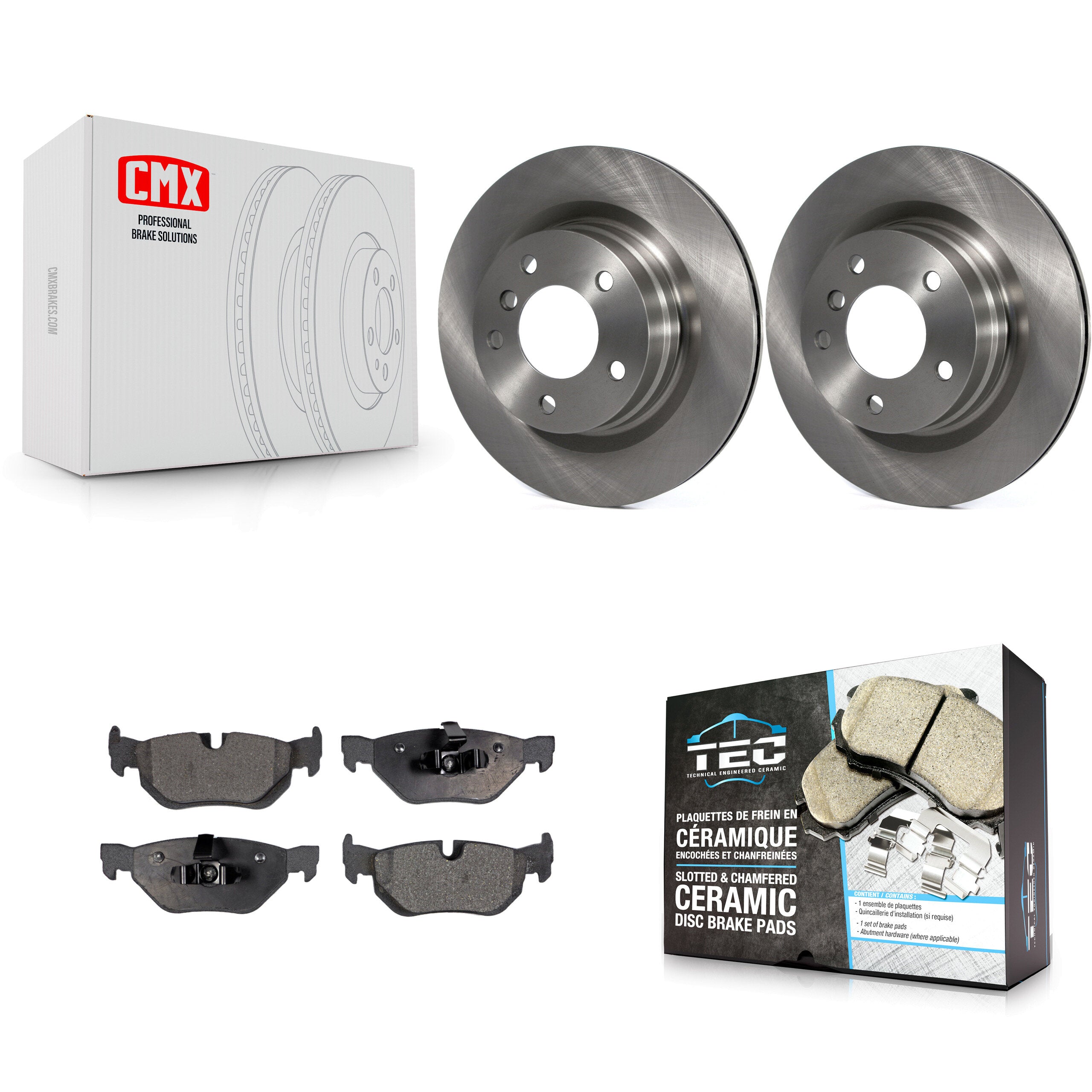 Transit Auto K8T-101971 Disc Brake Kit for 2006-2013 BMW 328i, BMW 323i, BMW 325i - Rear product image