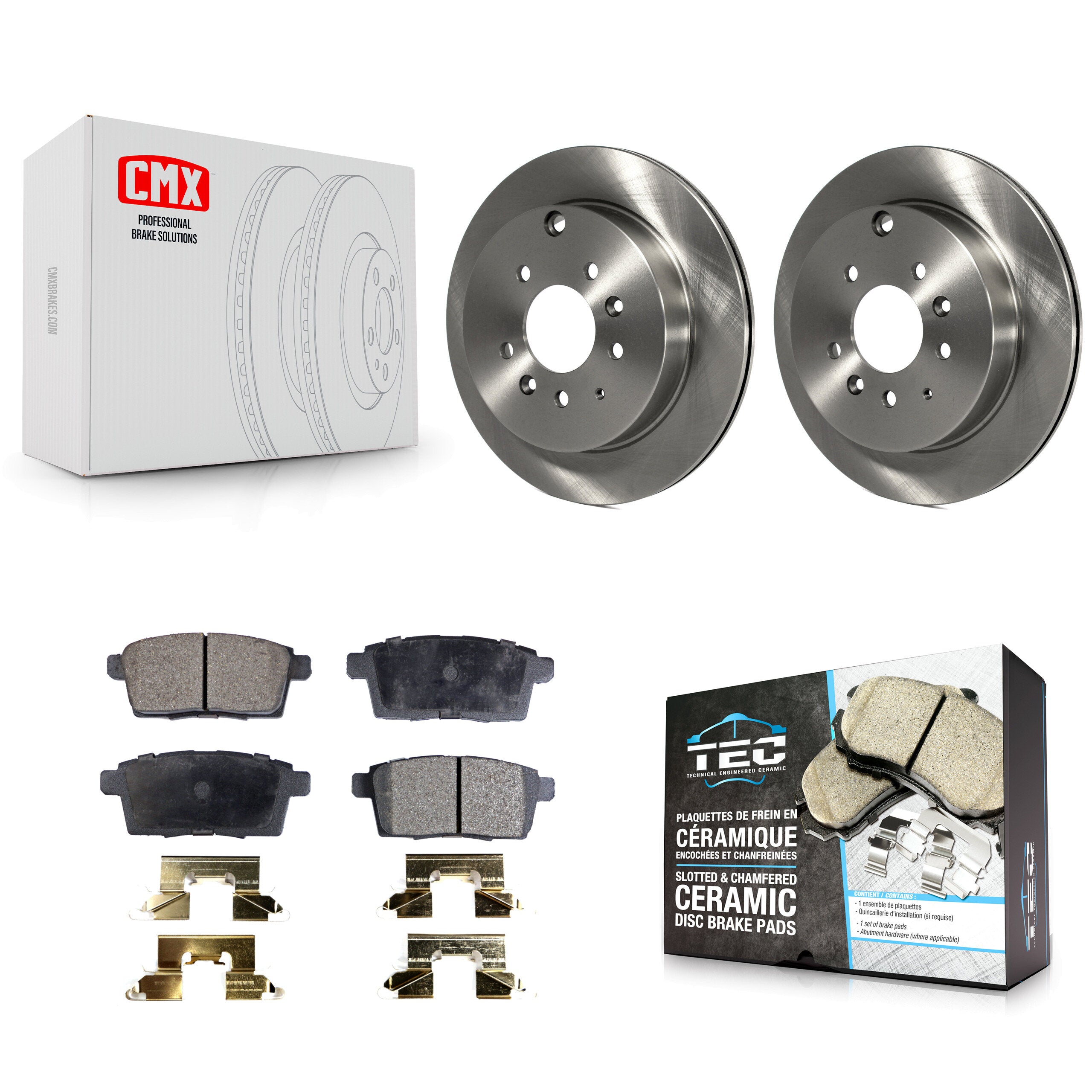 Transit Auto K8T-101979 Disc Brake Kit for 2007-2012 Ford Edge, Lincoln MKX, Mazda CX-7 - Rear product image