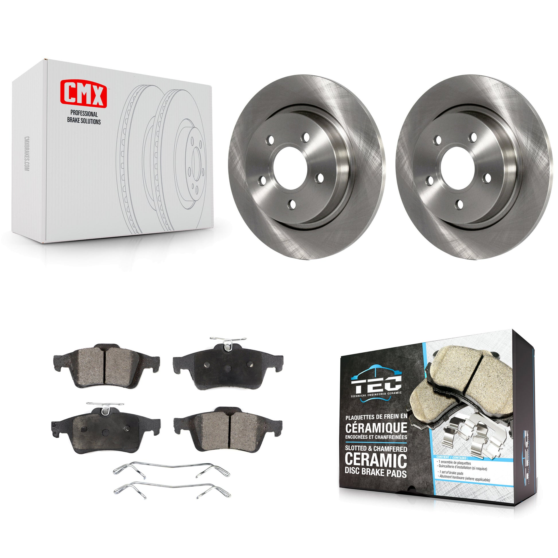 Transit Auto K8T-101982 Disc Brake Kit for 2004-2013 Volvo C30, Volvo C70, Volvo S40 & more - Rear product image