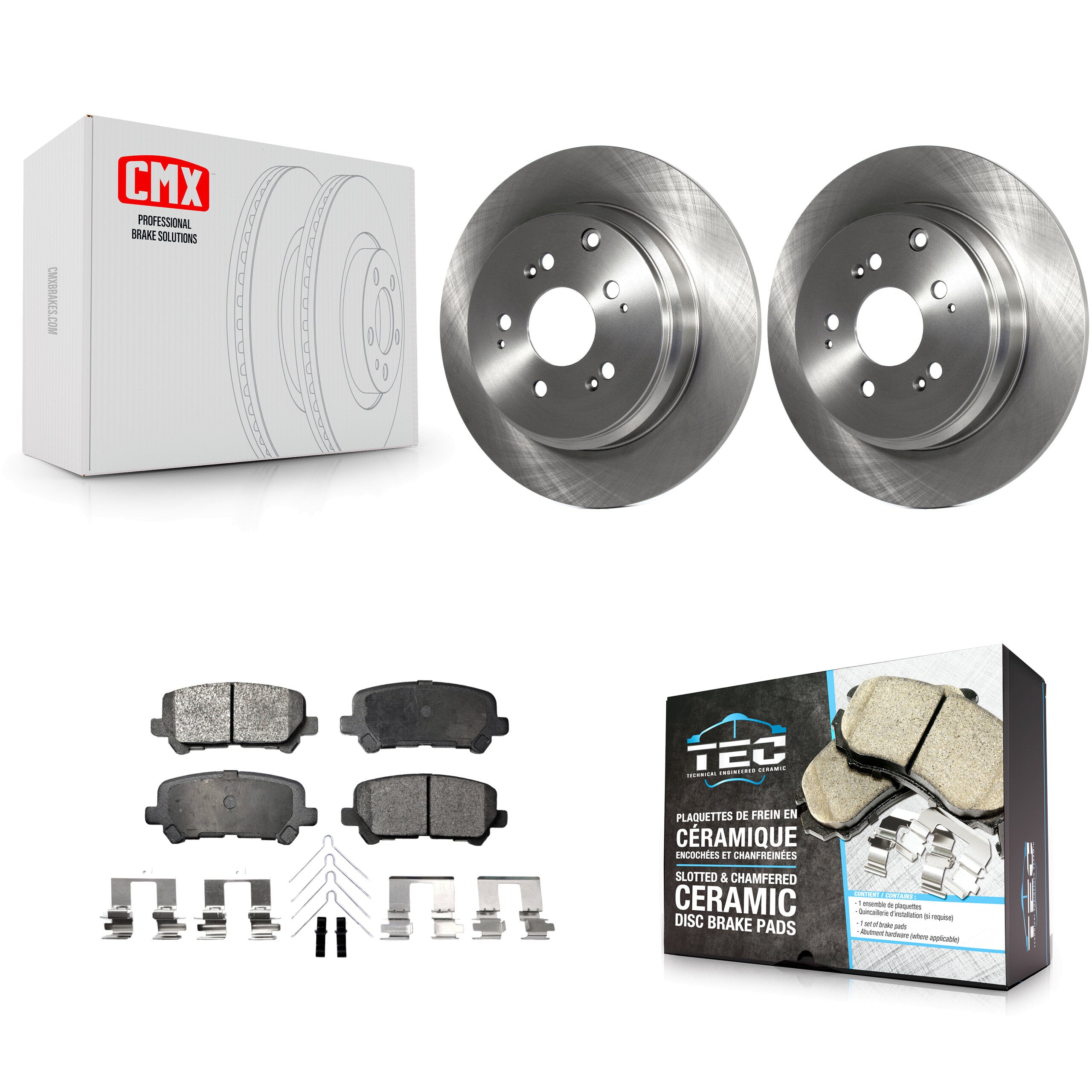 Transit Auto K8T-101983 Disc Brake Kit for 2007-2017 Honda Odyssey, Acura ZDX, Honda Pilot & more - Rear product image