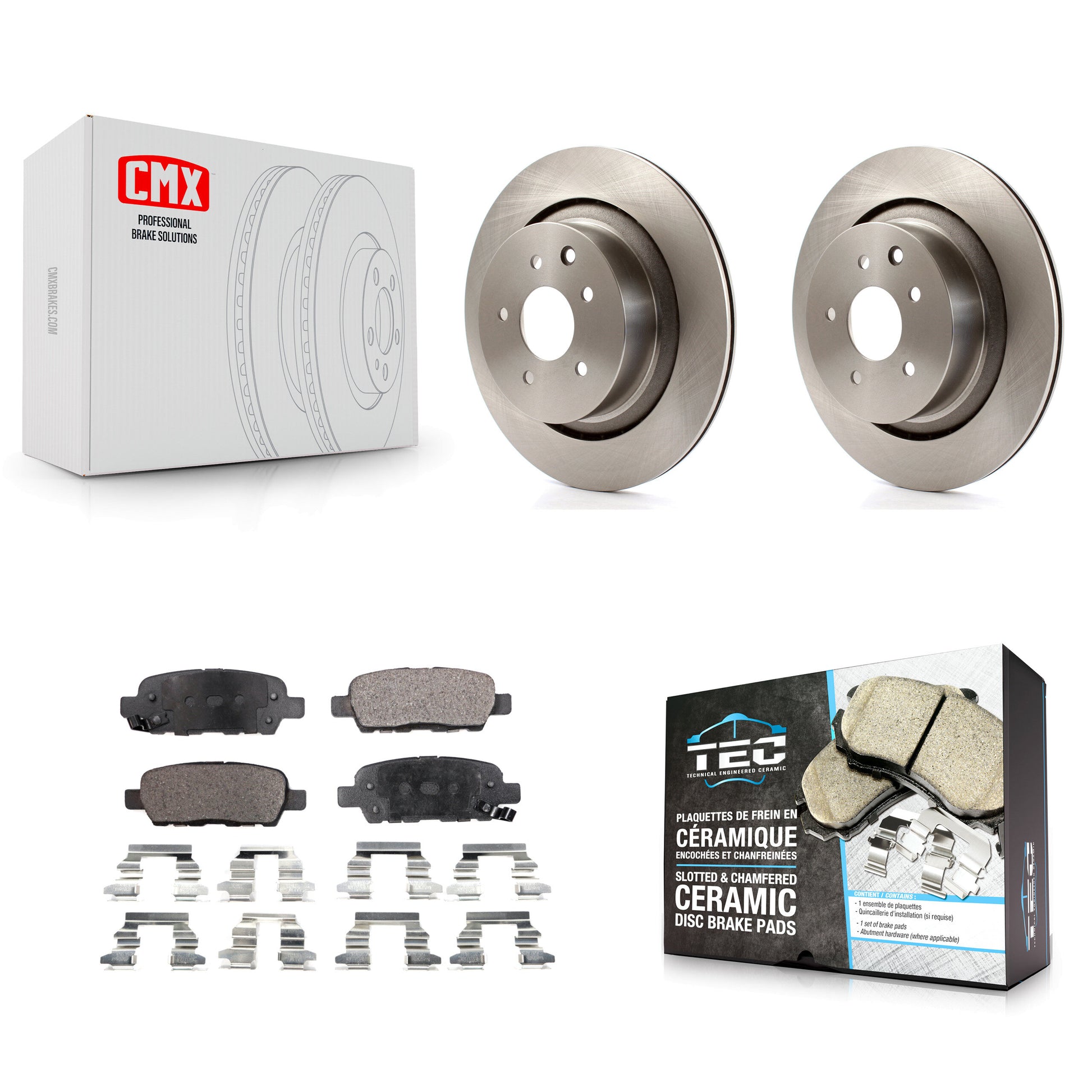 Transit Auto K8T-101984 Disc Brake Kit for 2007-2015 INFINITI Q60, INFINITI G35 - Rear product image