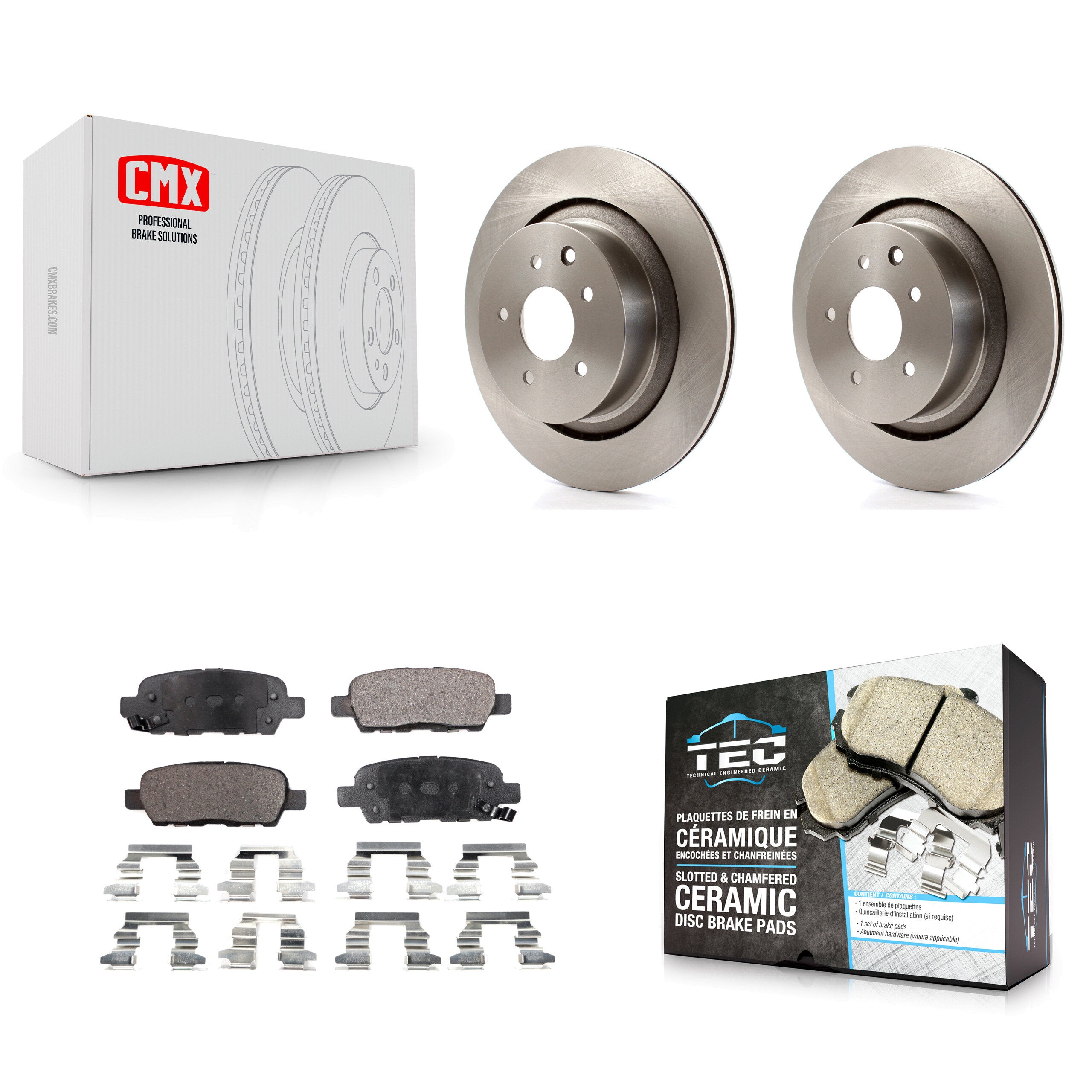 Transit Auto K8T-101984 Disc Brake Kit for 2007-2015 INFINITI Q60, INFINITI G35 - Rear product image