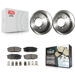 Transit Auto K8T-101988 Disc Brake Kit for 2007-2022 Lexus LX570, Toyota Land Cruiser, Toyota Sequoia & more - Rear product image