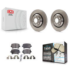 Transit Auto K8T-101989 Disc Brake Kit for 2006-2021 Volkswagen GTI, Volkswagen CC, Volkswagen Golf R & more - Rear product image