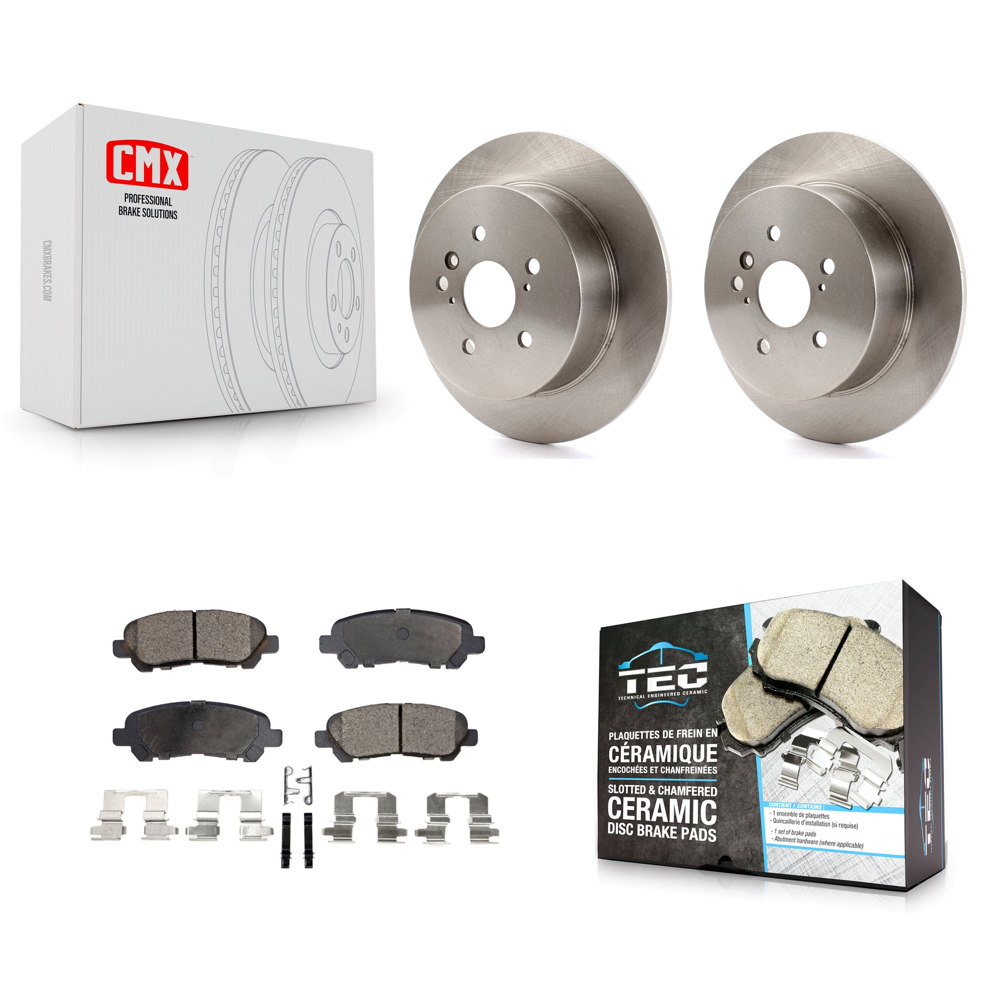 Transit Auto K8T-102003 Disc Brake Kit for 2008-2013 Toyota Highlander - Rear product image