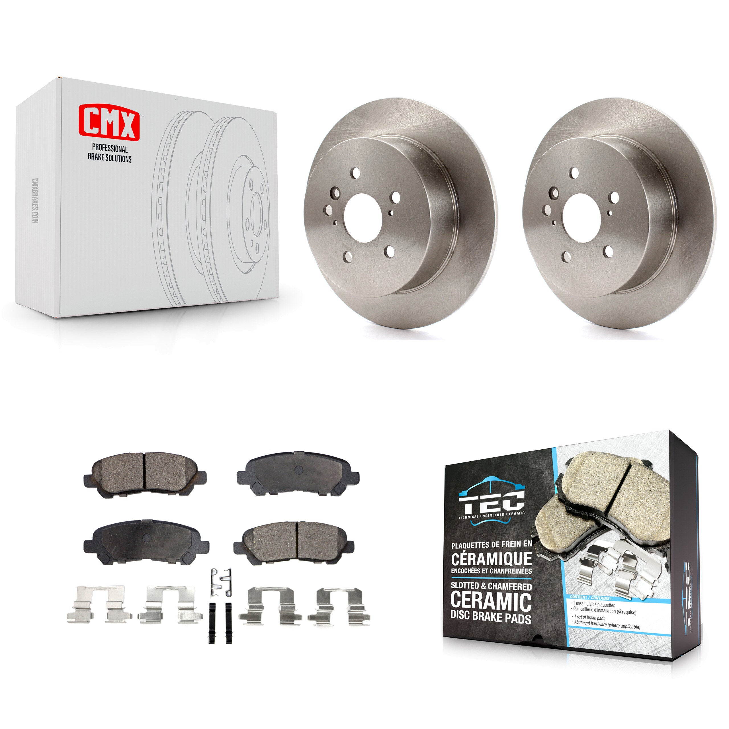 Transit Auto K8T-102003 Disc Brake Kit for 2008-2013 Toyota Highlander - Rear product image