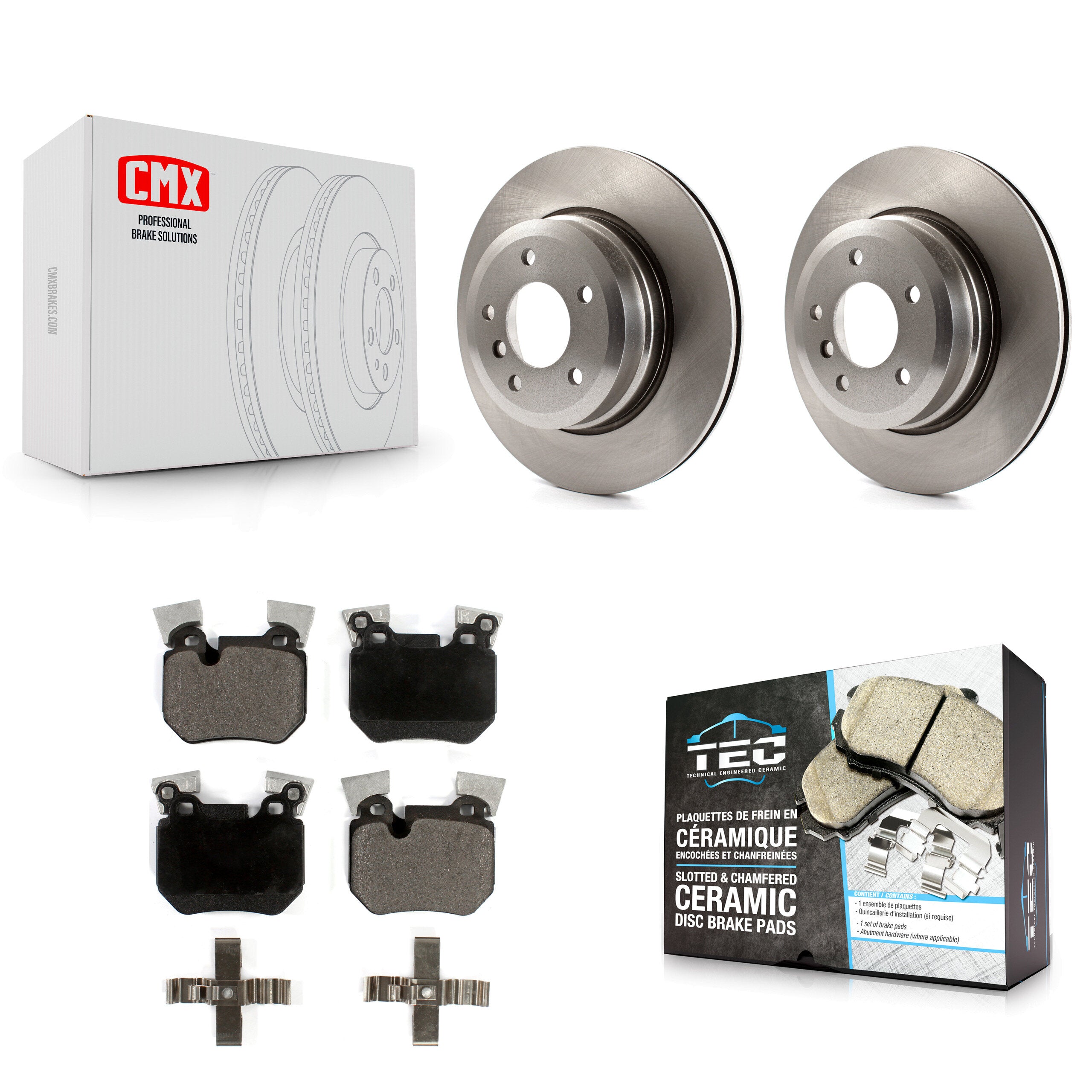 Transit Auto K8T-102016 Disc Brake Kit for 2008-2013 BMW 135is, BMW 135i - Rear product image
