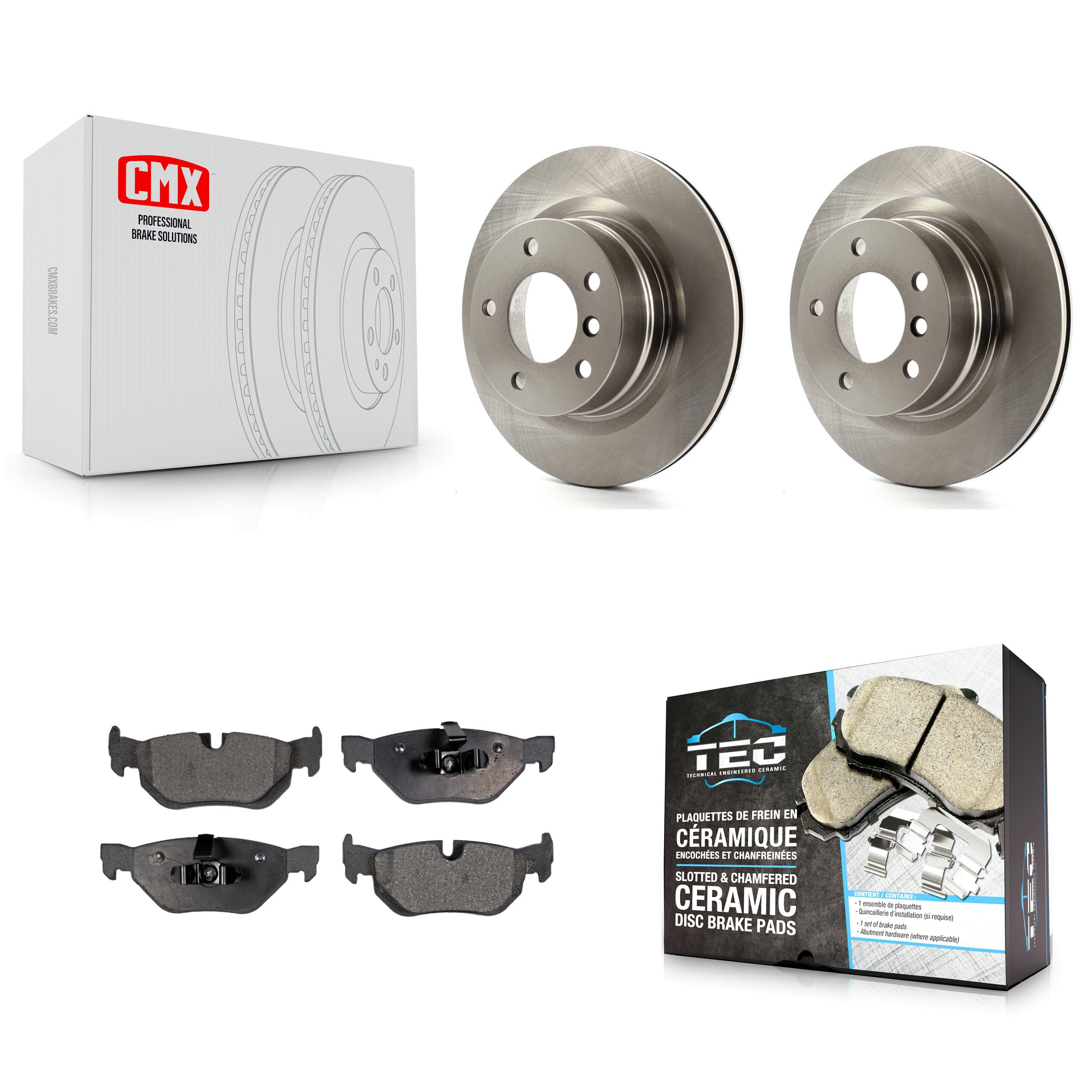 Transit Auto K8T-102017 Disc Brake Kit for 2008-2013 BMW 128i - Rear product image
