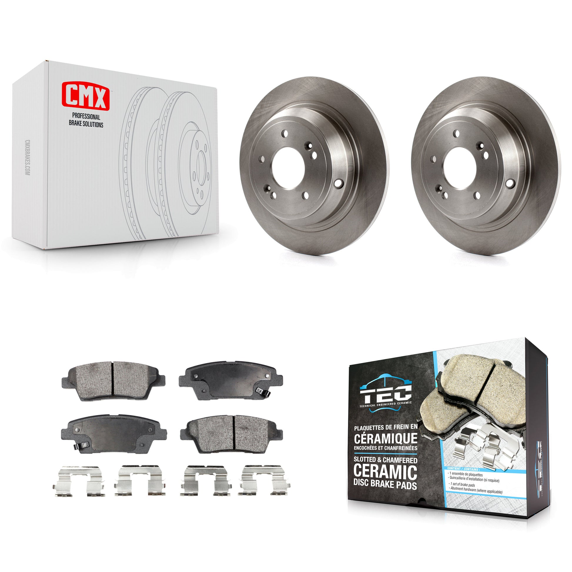 Transit Auto K8T-102022 Disc Brake Kit for 2010-2017 Genesis G80, Kia K900, Hyundai Genesis - Rear product image