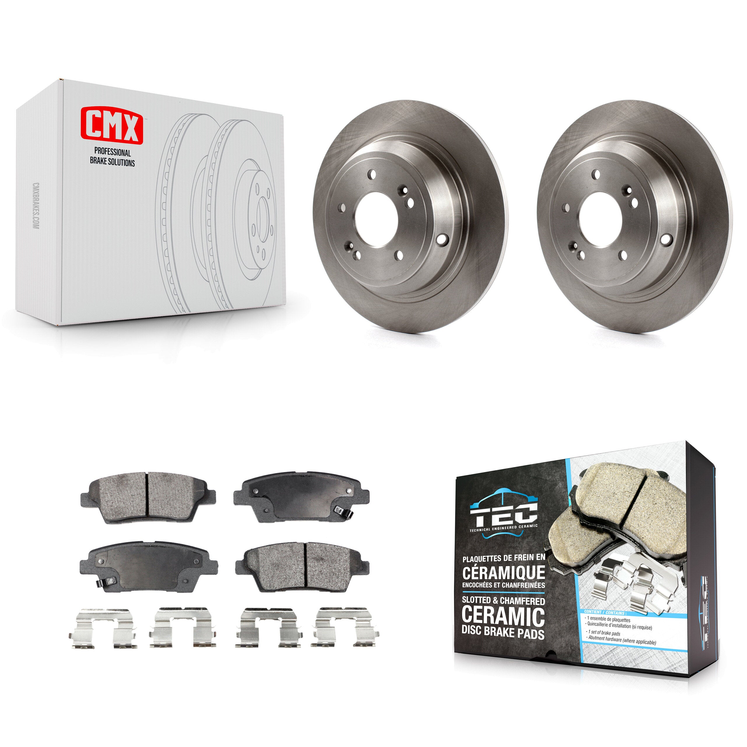 Transit Auto K8T-102022 Disc Brake Kit for 2010-2017 Genesis G80, Kia K900, Hyundai Genesis - Rear product image