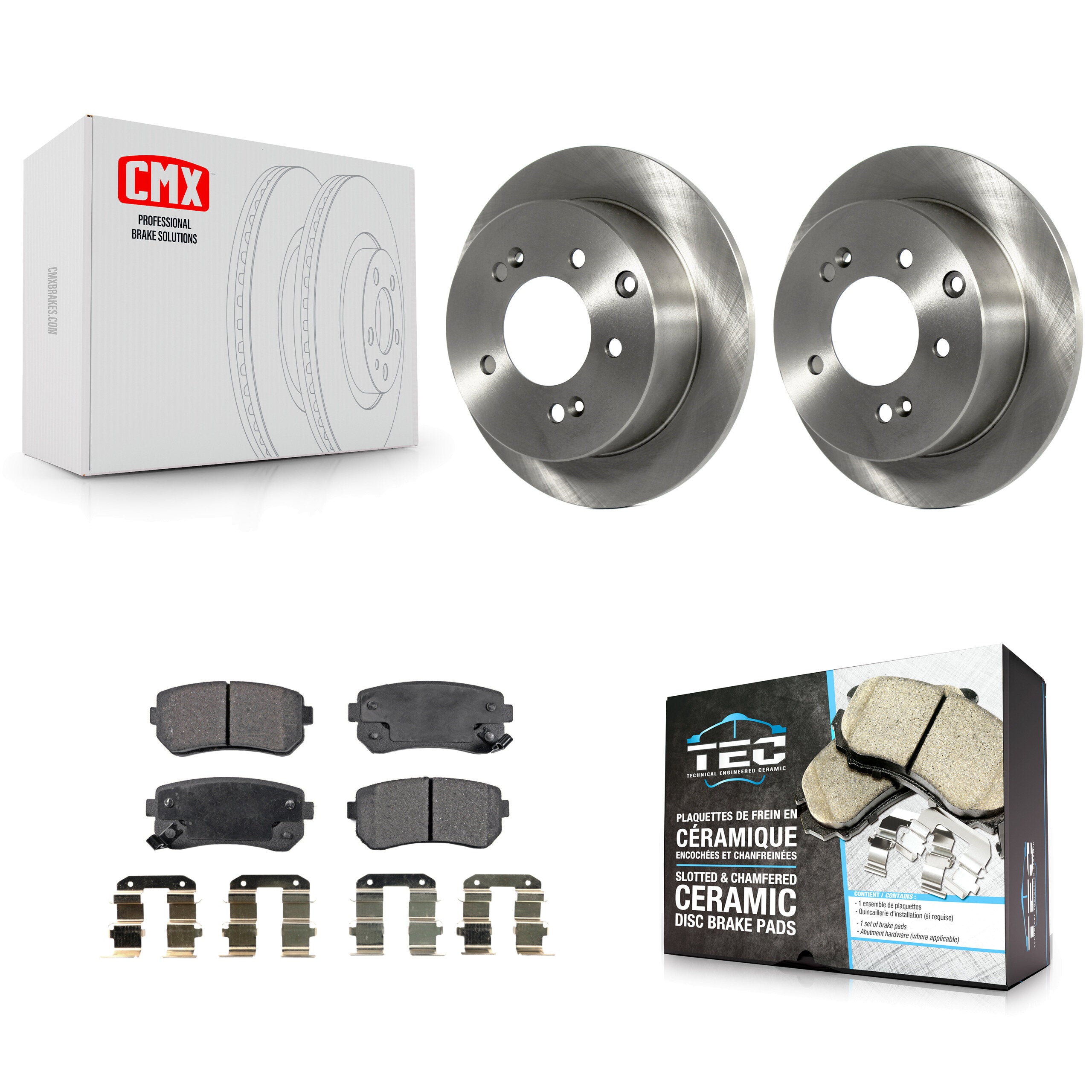 Transit Auto K8T-102029 Disc Brake Kit for 2010-2013 Kia Forte5, Kia Forte, Kia Forte Koup - Rear product image
