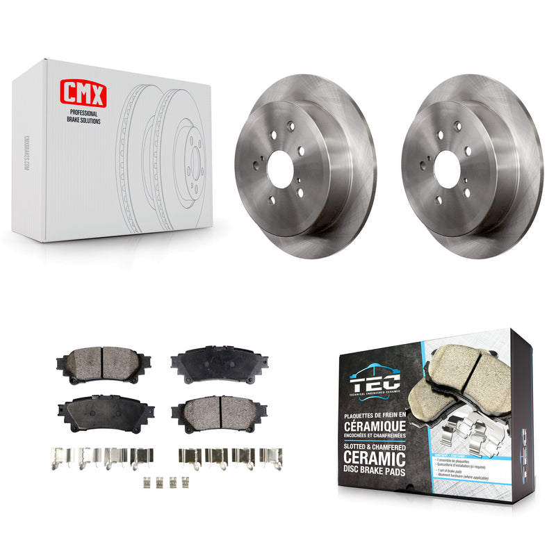 Transit Auto K8T-102031 Disc Brake Kit for 2010-2020 Toyota Highlander, Toyota Sienna, Lexus RX350 & more - Rear product image