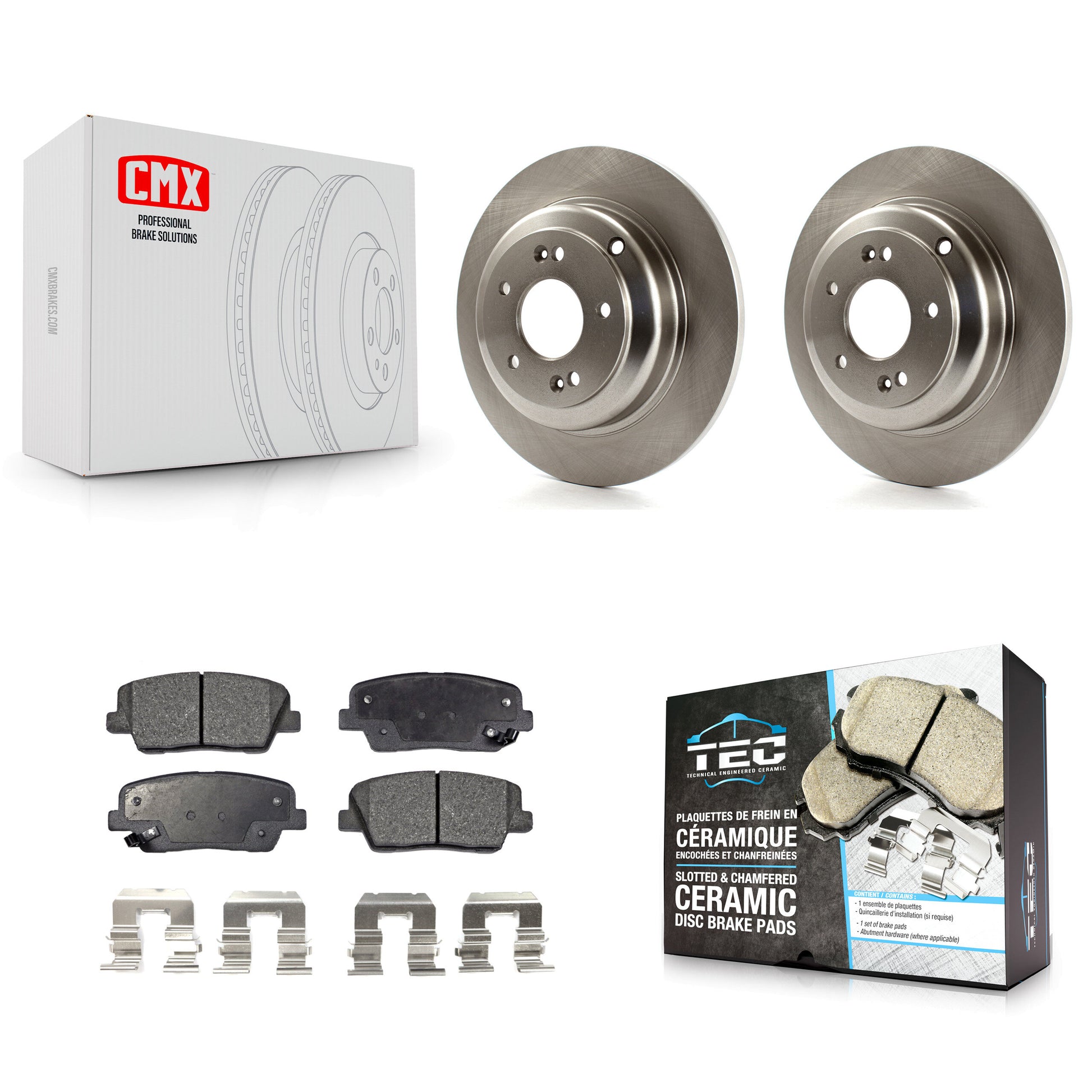 Transit Auto K8T-102033 Disc Brake Kit for 2010-2016 Hyundai Genesis Coupe - Rear product image