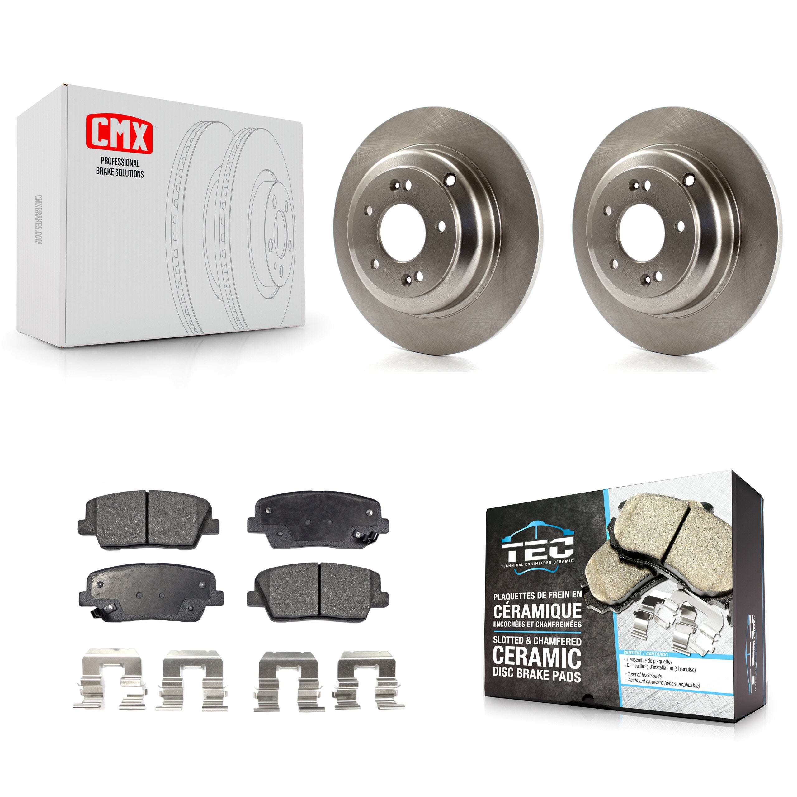 Transit Auto K8T-102033 Disc Brake Kit for 2010-2016 Hyundai Genesis Coupe - Rear product image