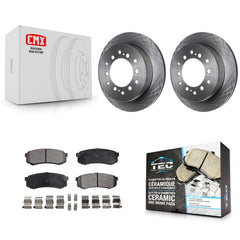 Transit Auto K8T-102035 Disc Brake Kit for 2010-2023 Lexus GX460, Toyota 4Runner, Toyota FJ Cruiser - Rear product image