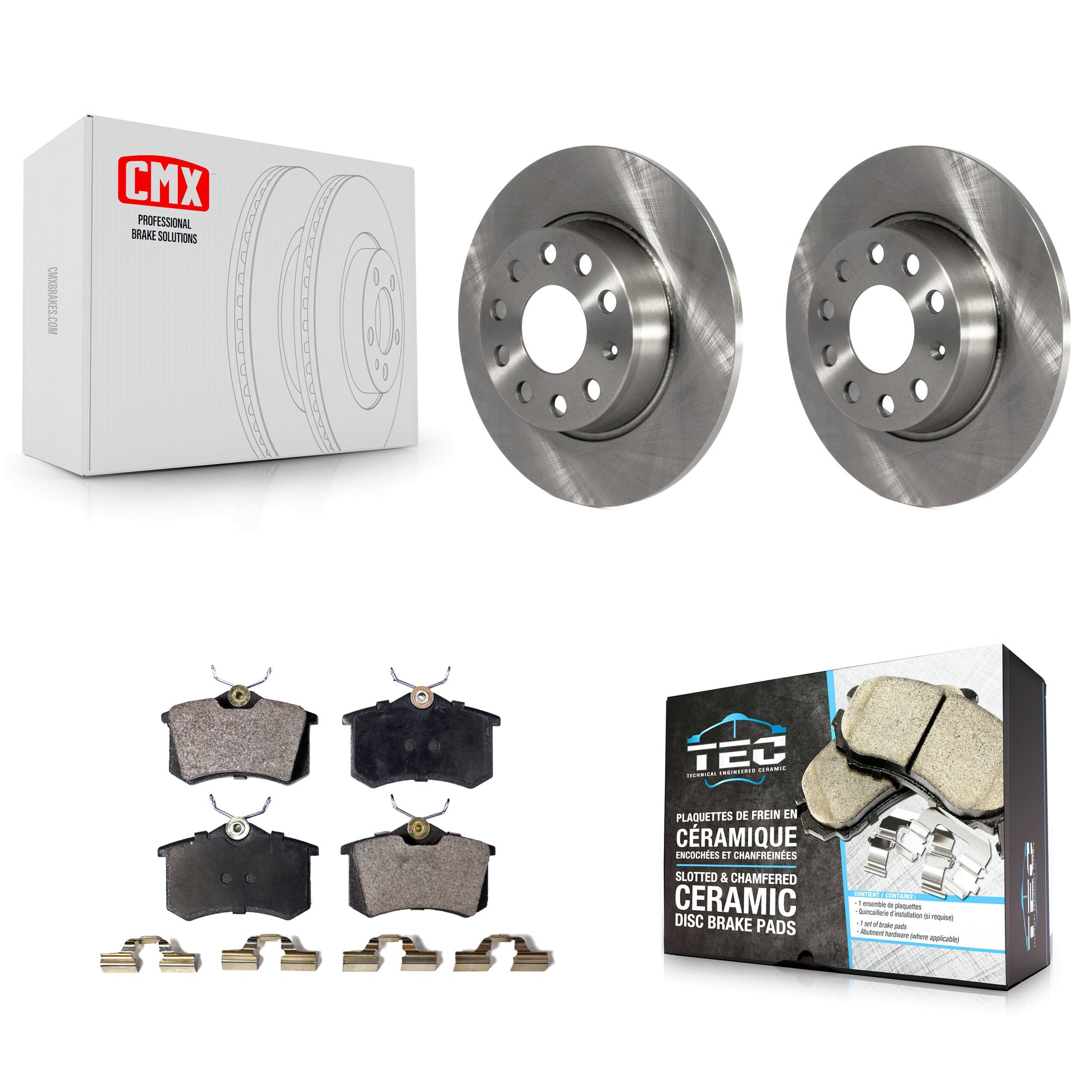 Transit Auto K8T-102043 Disc Brake Kit for 2010-2013 Audi A3 - Rear product image
