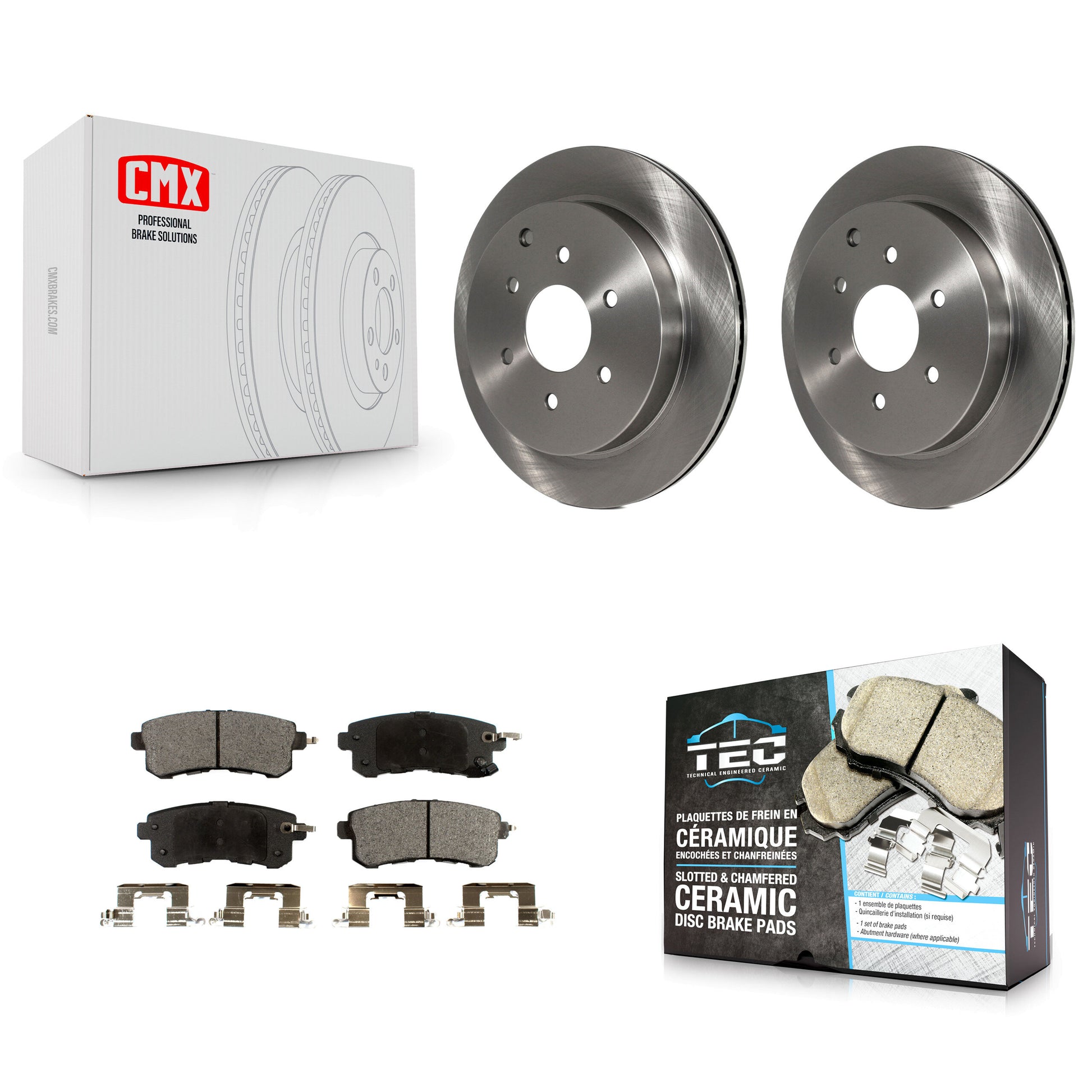 Transit Auto K8T-102046 Disc Brake Kit for 2011-2024 Nissan Armada, INFINITI QX80, INFINITI QX56 - Rear product image
