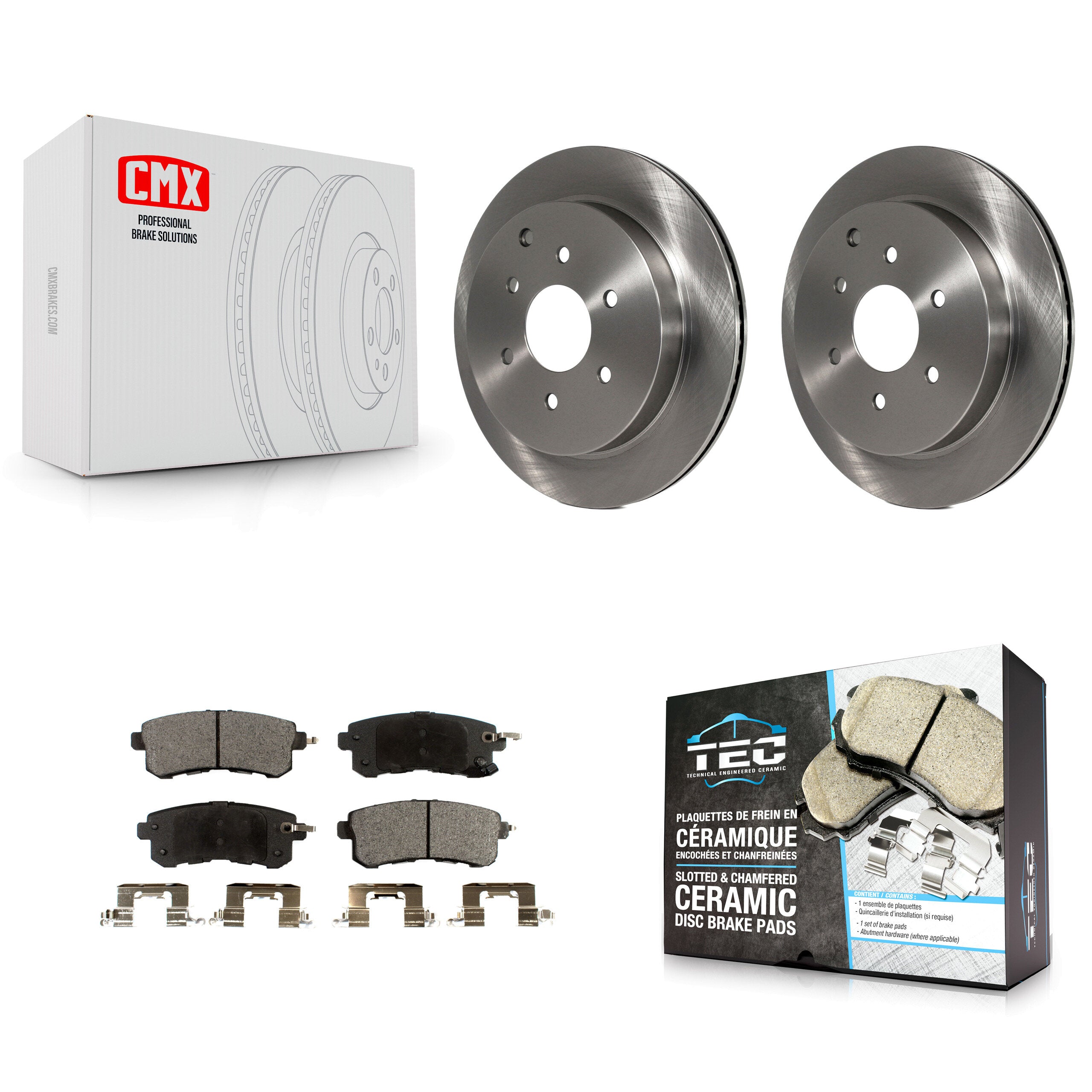 Transit Auto K8T-102046 Disc Brake Kit for 2011-2024 Nissan Armada, INFINITI QX80, INFINITI QX56 - Rear product image