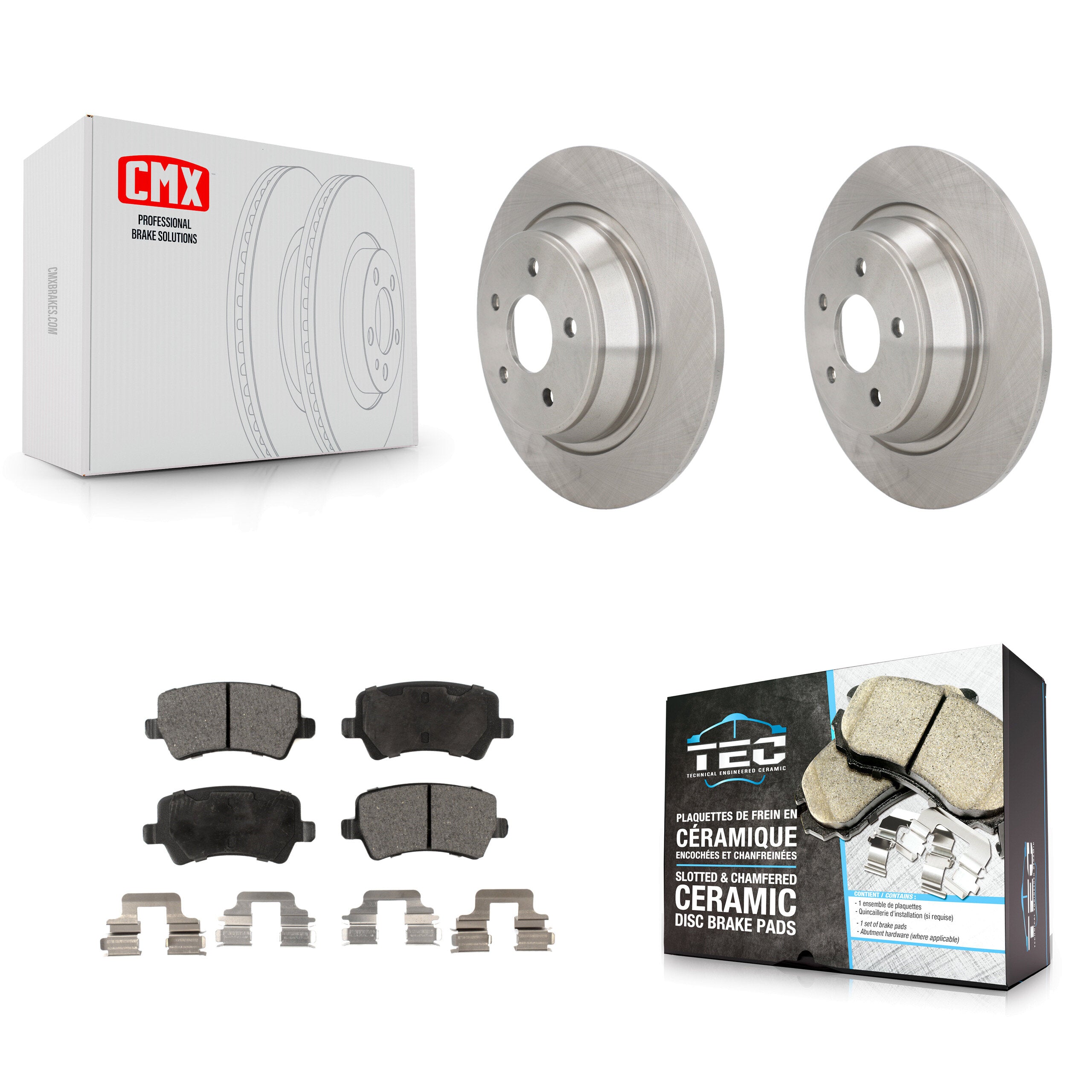 Transit Auto K8T-102062 Disc Brake Kit for 2012-2015 Land Rover Range Rover Evoque - Rear product image