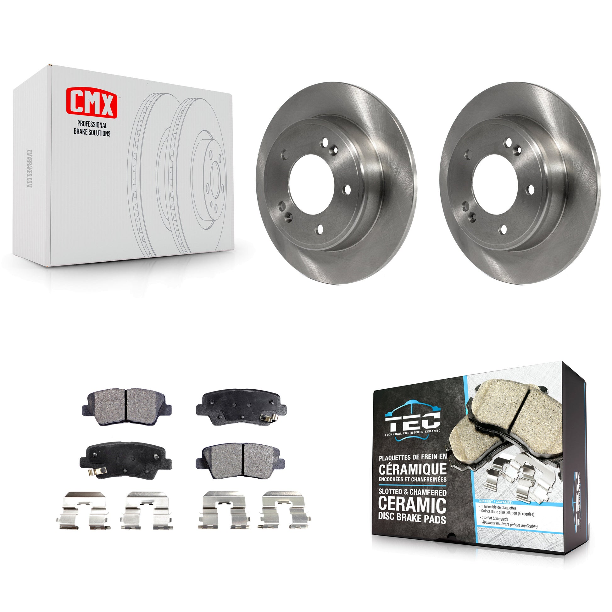Transit Auto K8T-102063 Disc Brake Kit for 2011-2017 Kia Forte, Kia Forte Koup, Kia Forte5 & more - Rear product image