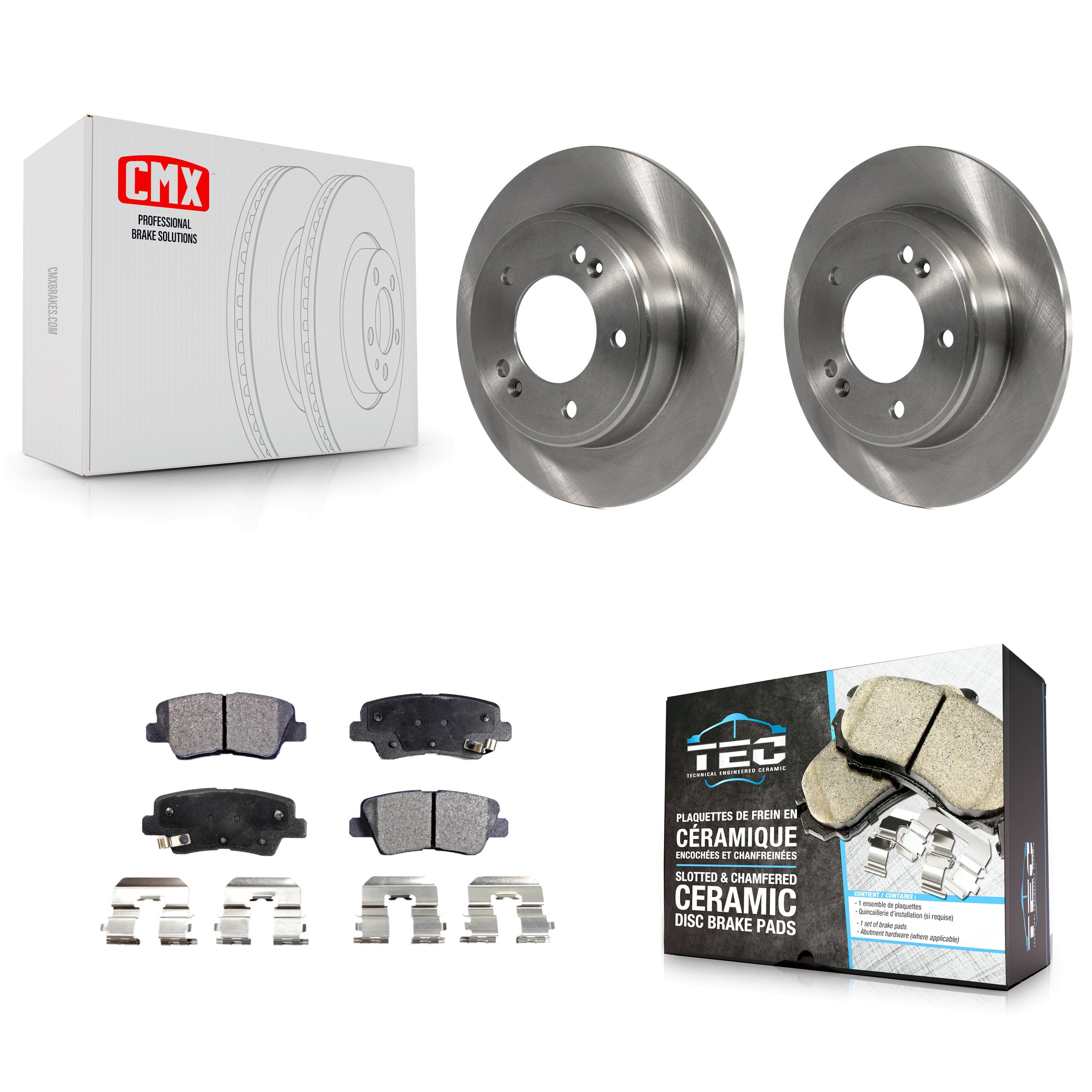 Transit Auto K8T-102063 Disc Brake Kit for 2011-2017 Kia Forte, Kia Forte Koup, Kia Forte5 & more - Rear product image