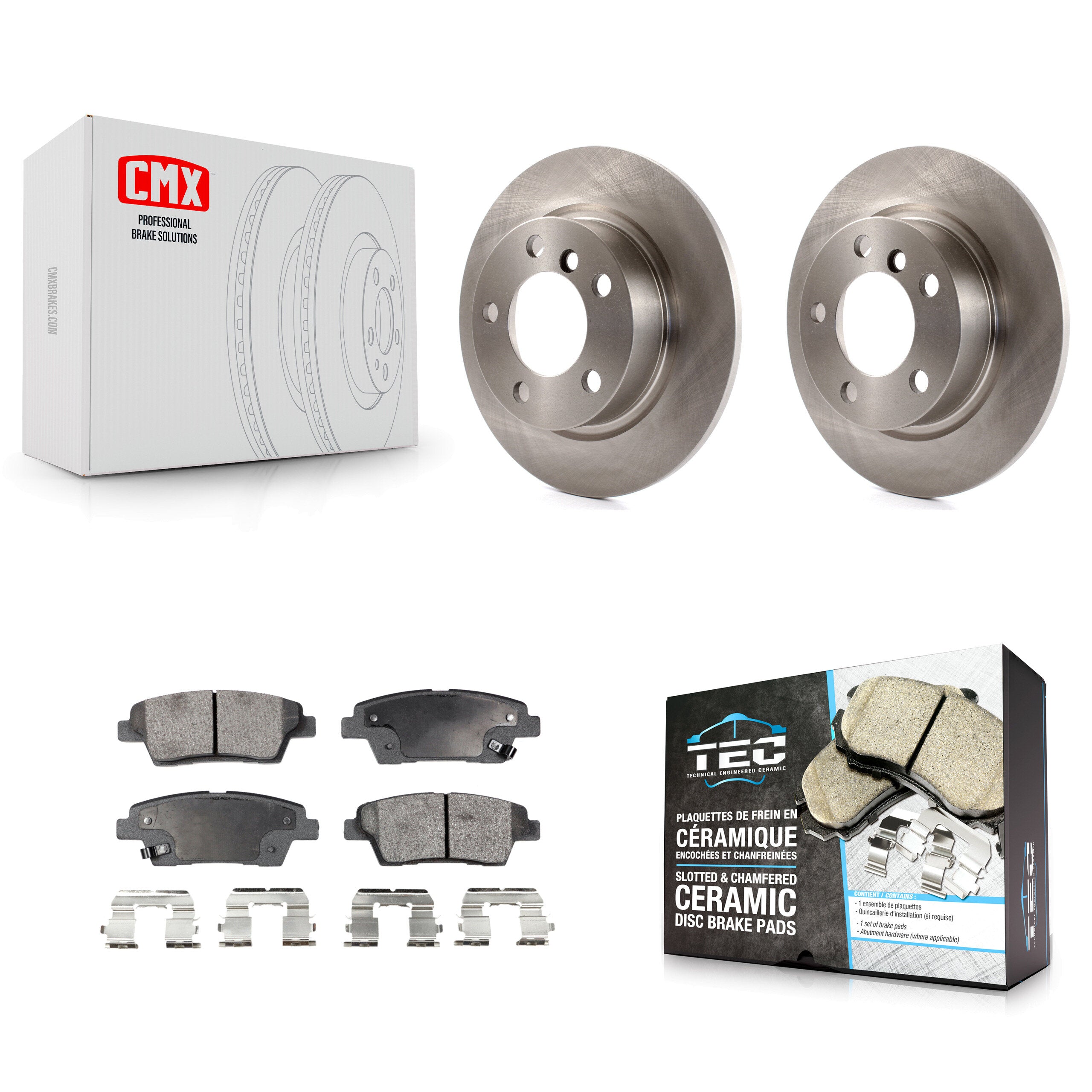 Transit Auto K8T-102067 Disc Brake Kit for 2012-2016 Mini Cooper Paceman, Mini Cooper Countryman - Rear product image