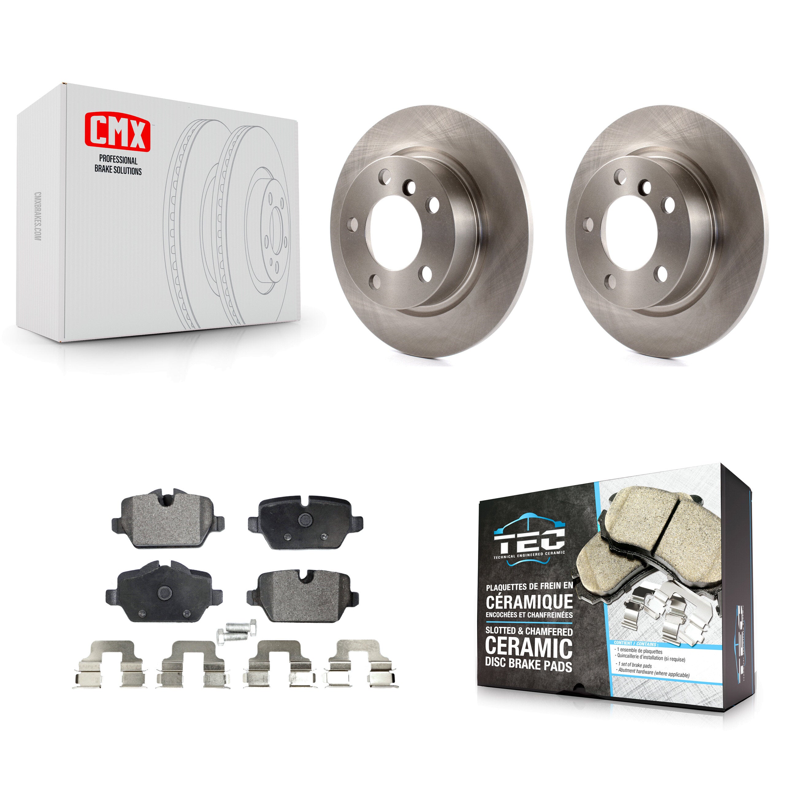 Transit Auto K8T-102068 Disc Brake Kit for 2011-2015 Mini Cooper Paceman, Mini Cooper Countryman - Rear product image