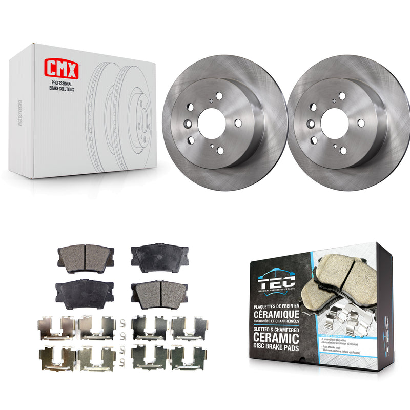 Transit Auto K8T-102069 Disc Brake Kit for 2012-2018 Lexus ES300h, Lexus ES350, Toyota Avalon & more - Rear product image