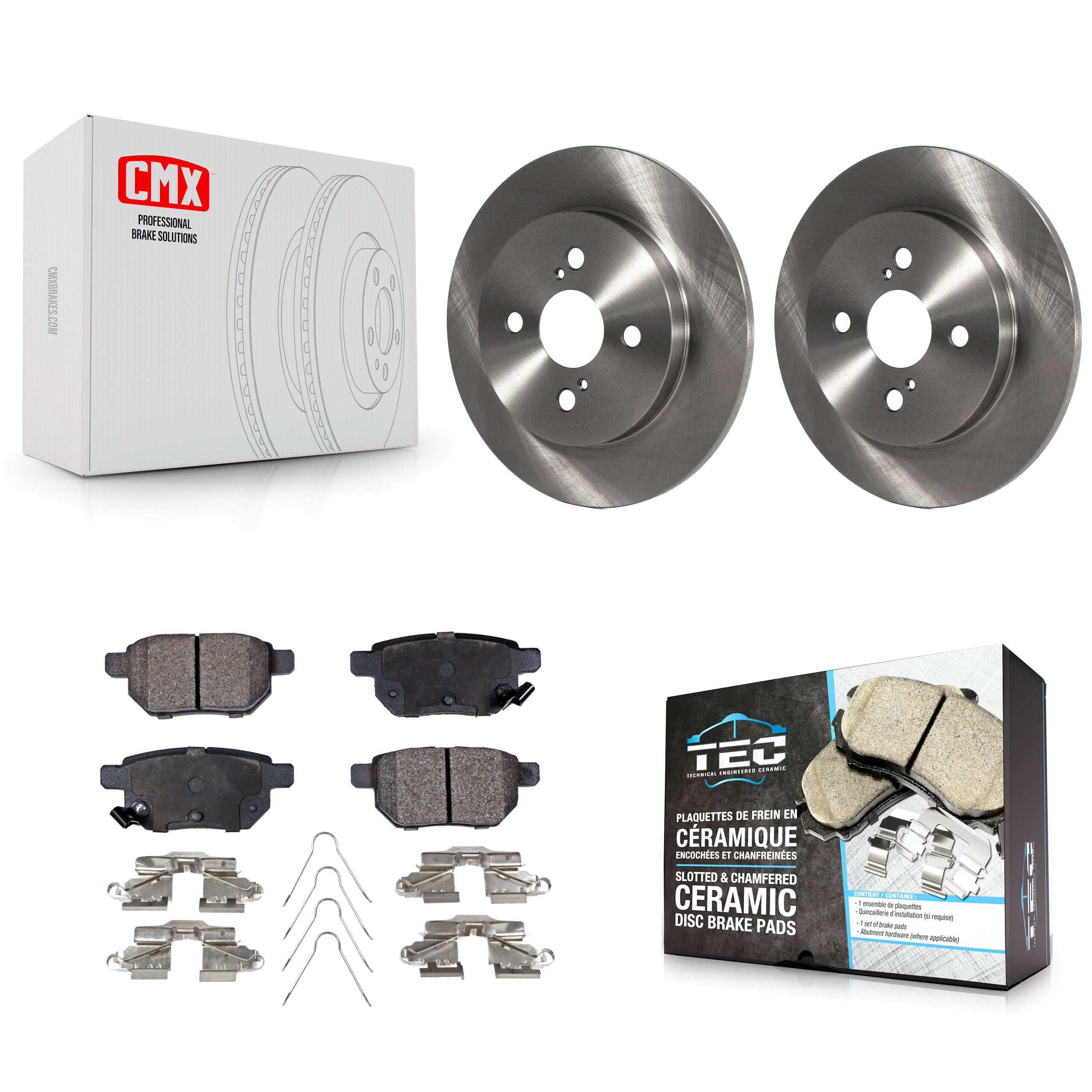 Transit Auto K8T-102075 Disc Brake Kit for 2012-2018 Toyota Yaris - Rear product image