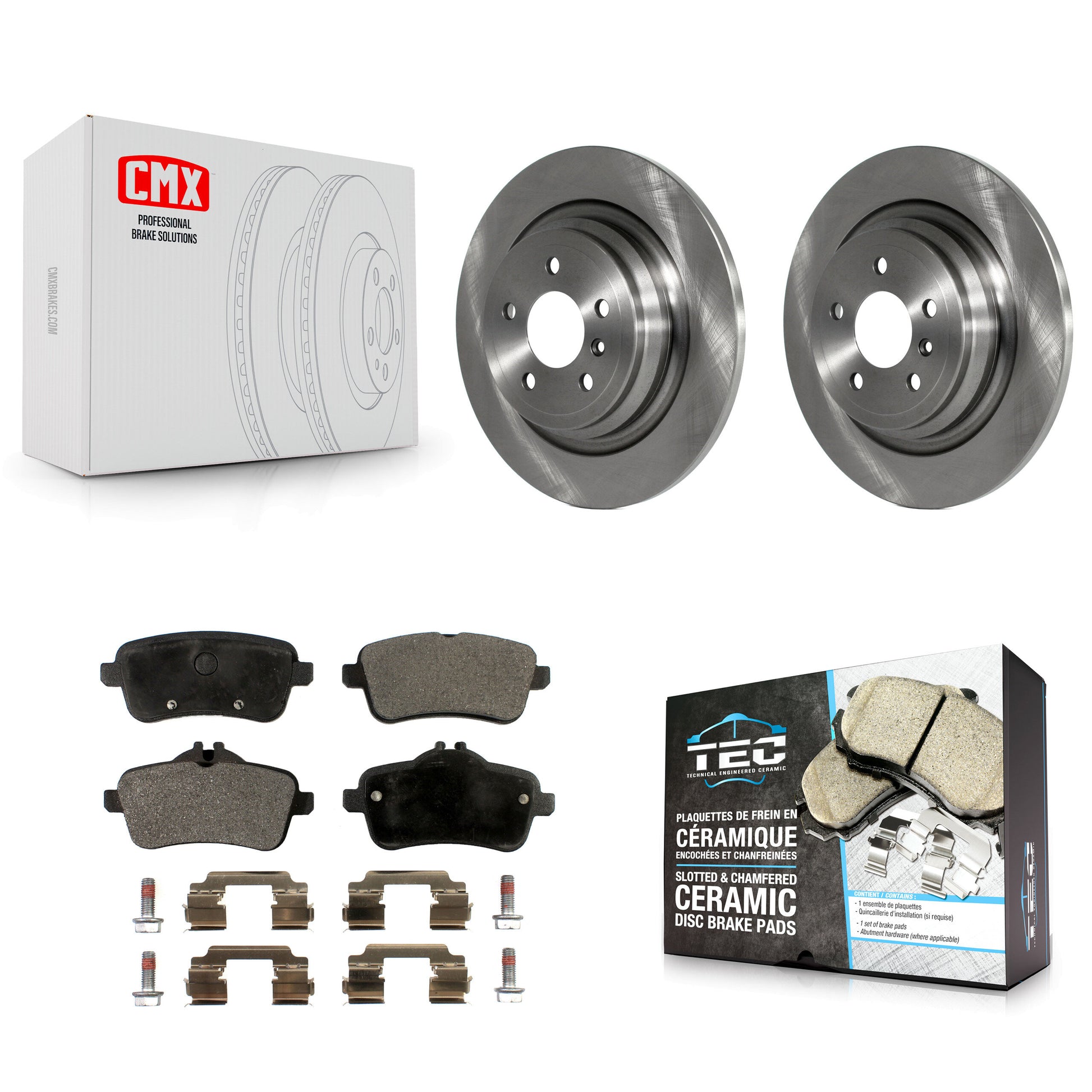 Transit Auto K8T-102076 Disc Brake Kit for 2012-2018 Mercedes-Benz GLE300d, Mercedes-Benz GLE350, Mercedes-Benz ML250 & more - Rear product image