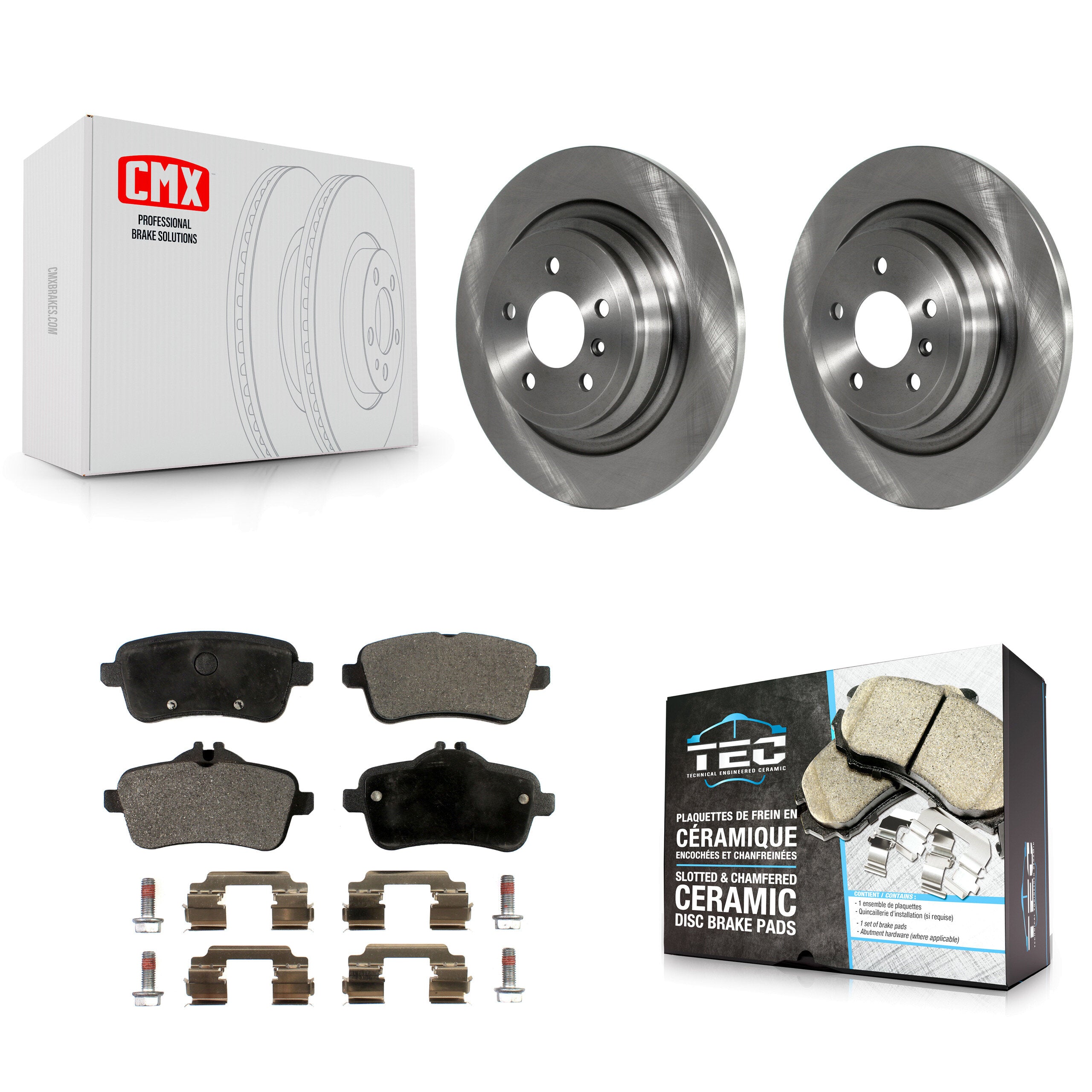 Transit Auto K8T-102076 Disc Brake Kit for 2012-2018 Mercedes-Benz GLE300d, Mercedes-Benz GLE350, Mercedes-Benz ML250 & more - Rear product image