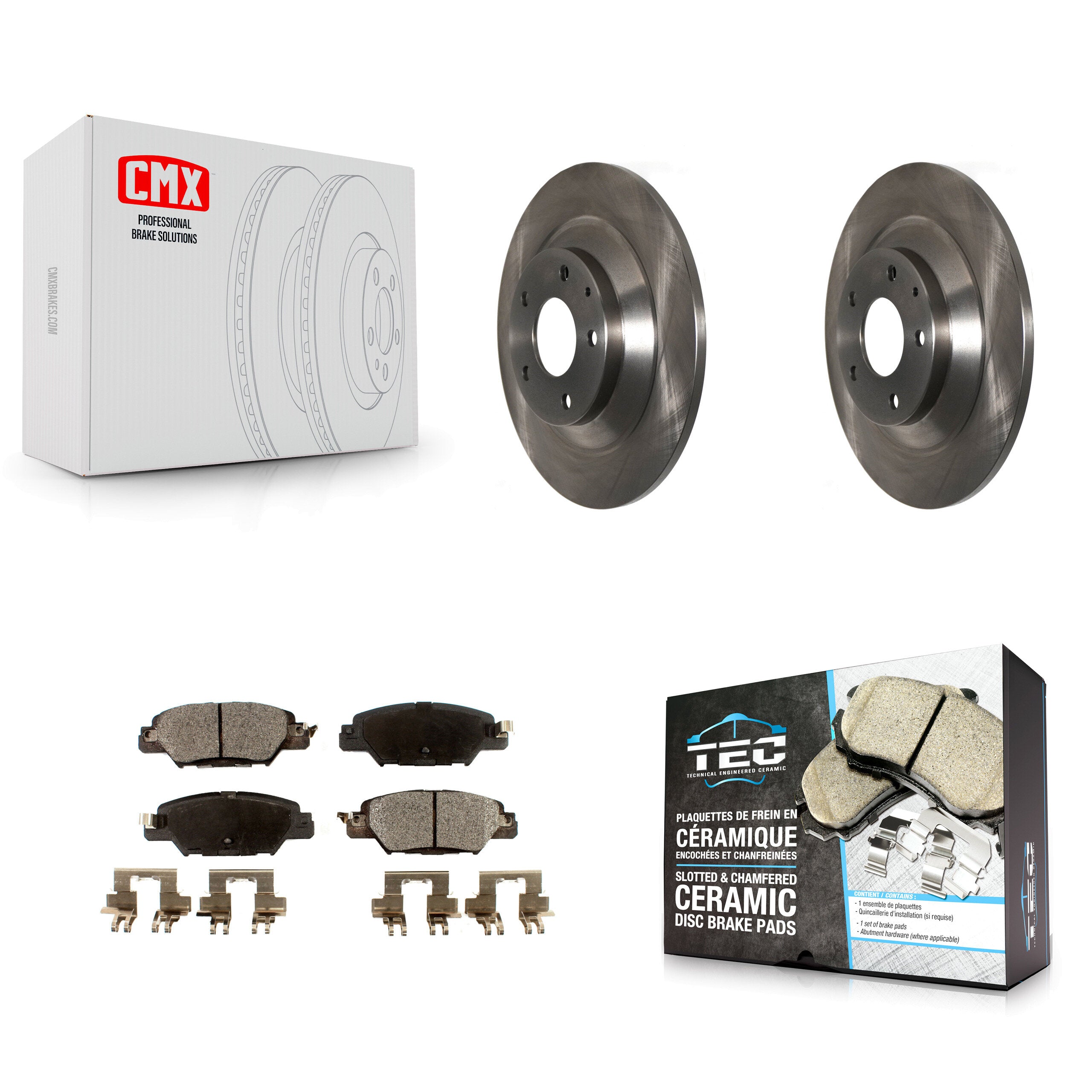 Transit Auto K8T-102078 Disc Brake Kit for 2016-2024 Mazda CX-5 - Rear product image