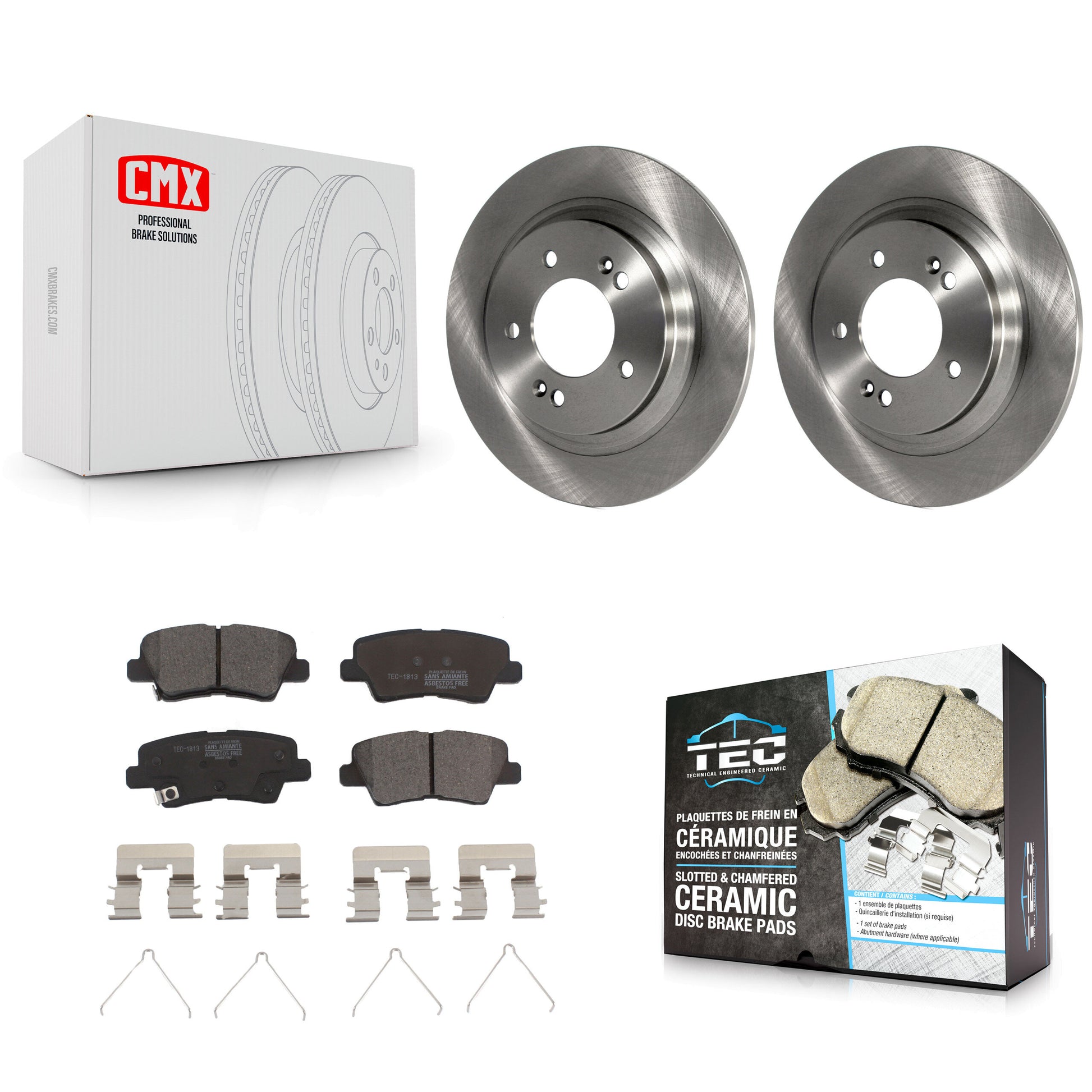 Transit Auto K8T-102081 Disc Brake Kit for 2016-2024 Hyundai Elantra GT, Kia Forte5, Hyundai Sonata & more - Rear product image