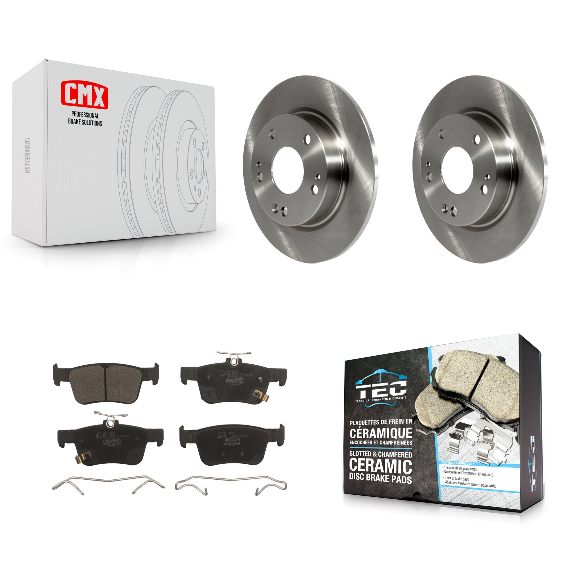 Transit Auto K8T-102105 Disc Brake Kit for 2016-2024 Honda Civic - Rear product image