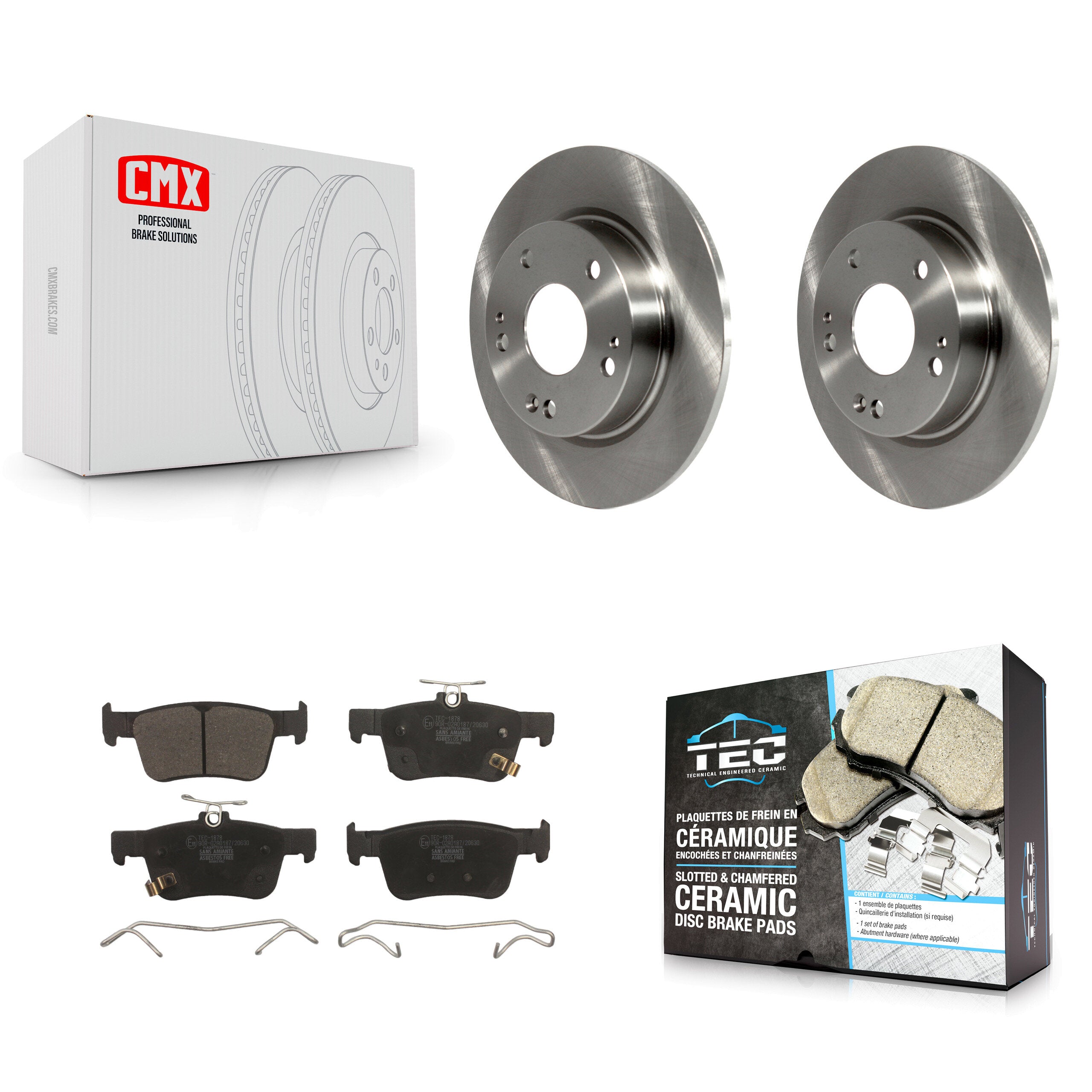 Transit Auto K8T-102105 Disc Brake Kit for 2016-2024 Honda Civic - Rear product image