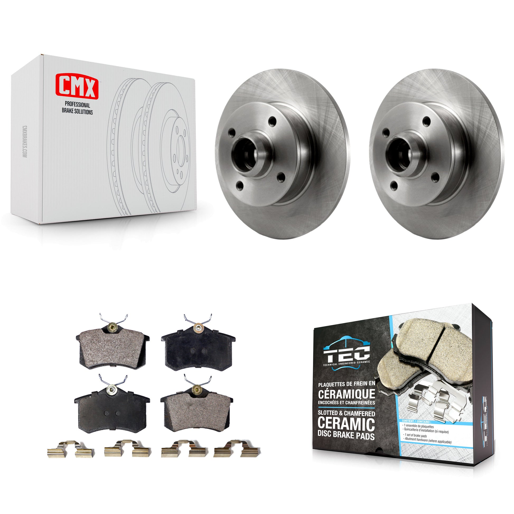Transit Auto K8T-102121 Disc Brake Kit for 1999-2002 Volkswagen Cabrio - Rear product image