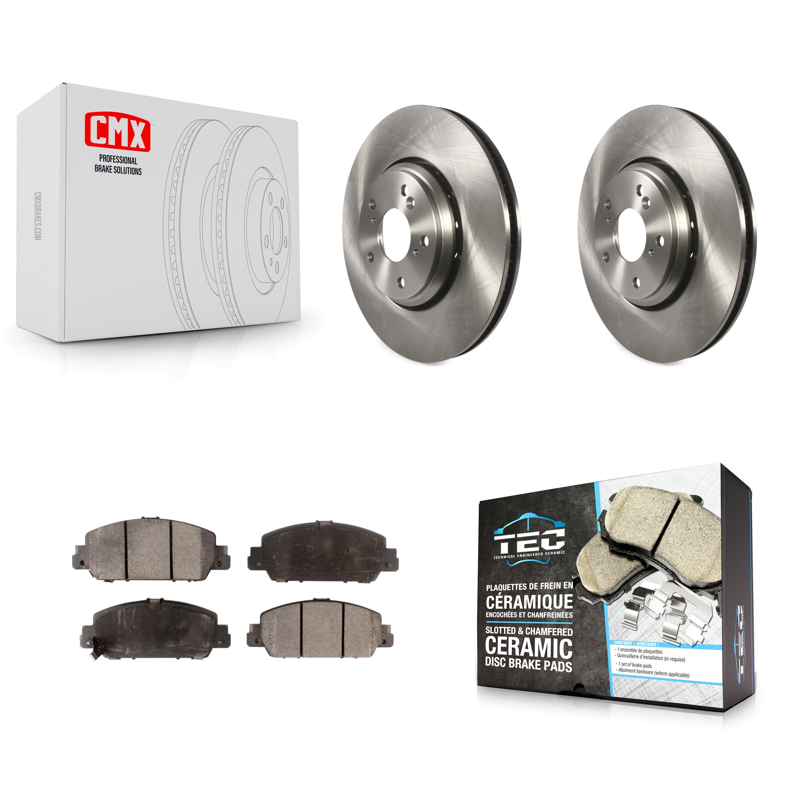 Transit Auto K8T-102522 Disc Brake Kit for 2017 Honda Accord - Front product image