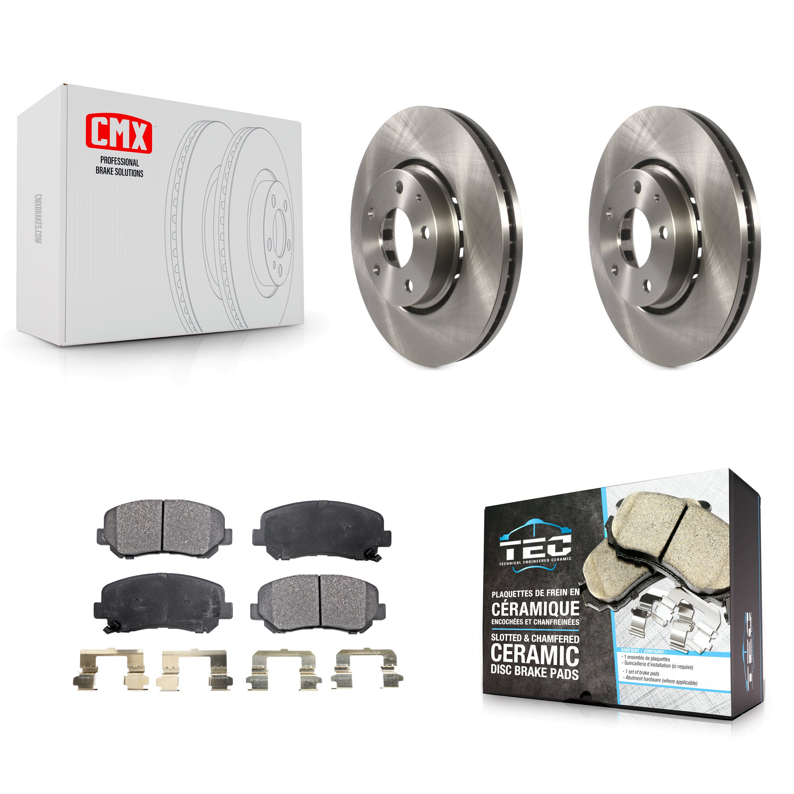 Transit Auto K8T-102524 Disc Brake Kit for 2016-2024 Mazda CX-5 - Front product image