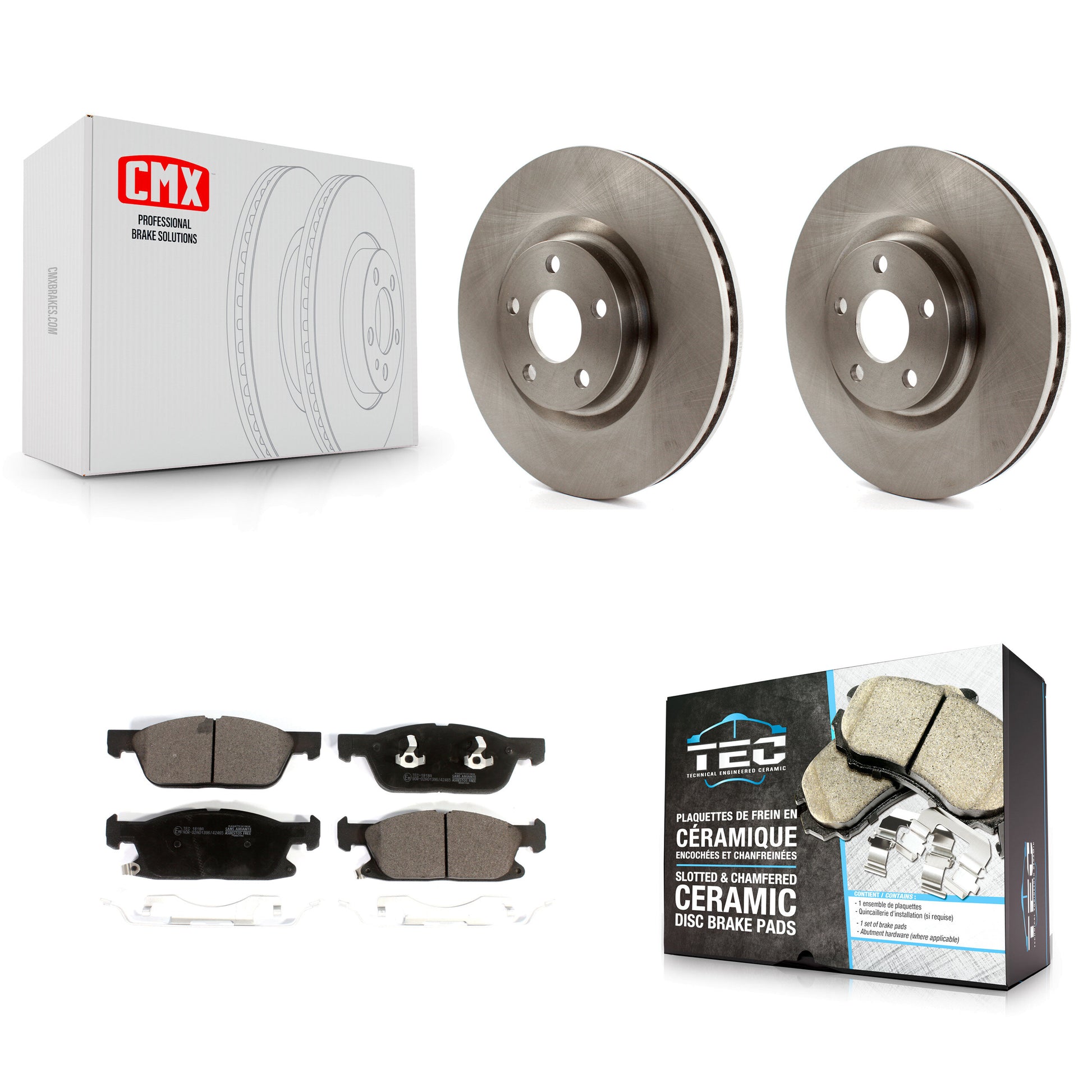 Transit Auto K8T-102845 Disc Brake Kit for 2017-2020 Lincoln Continental - Front product image