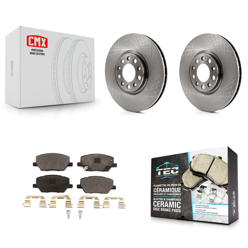 Transit Auto K8T-102847 Disc Brake Kit for 2015-2022 Jeep Compass, Fiat 500X, Jeep Renegade - Front product image