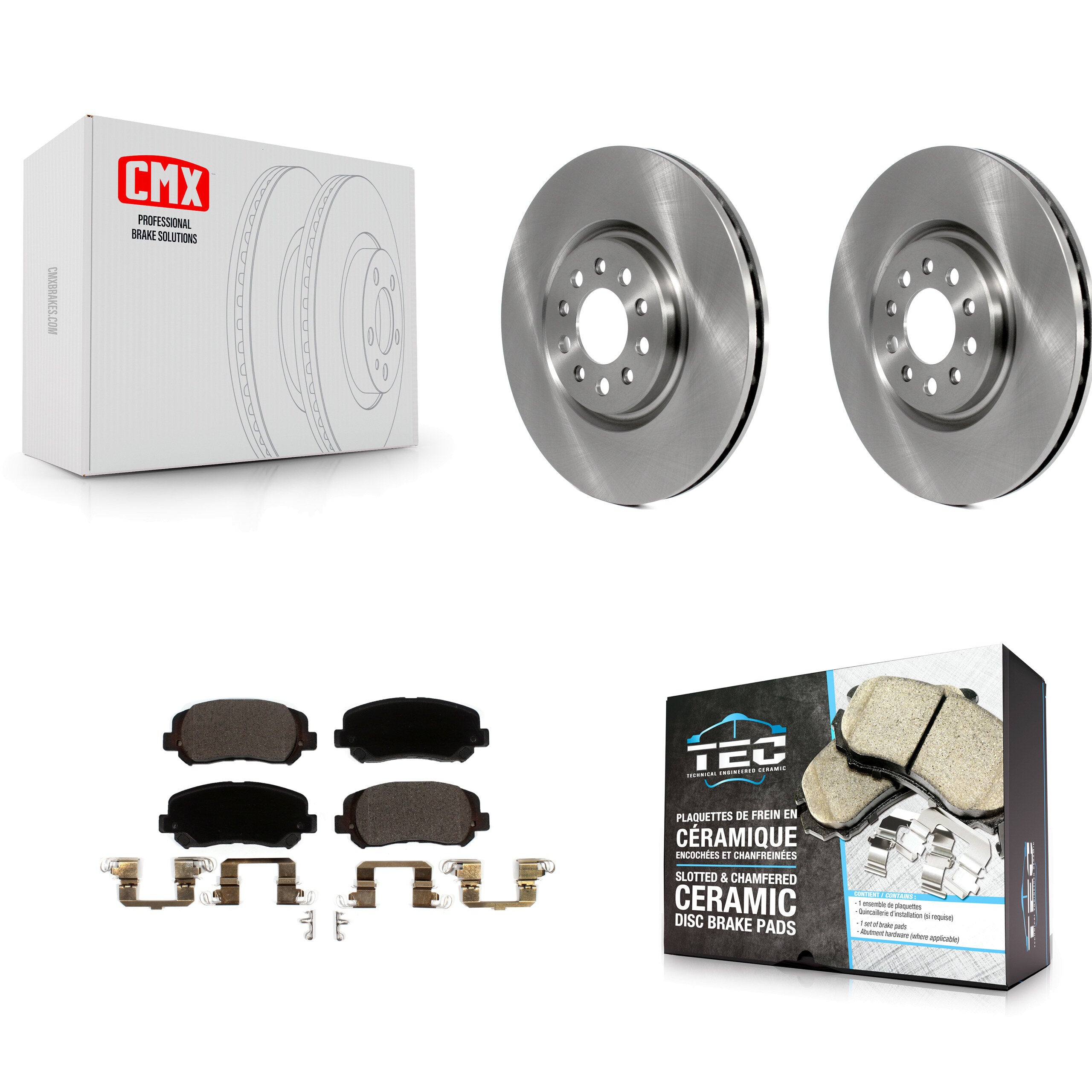 Transit Auto K8T-102848 Disc Brake Kit for 2015-2023 Jeep Cherokee, Chrysler 200 - Front product image