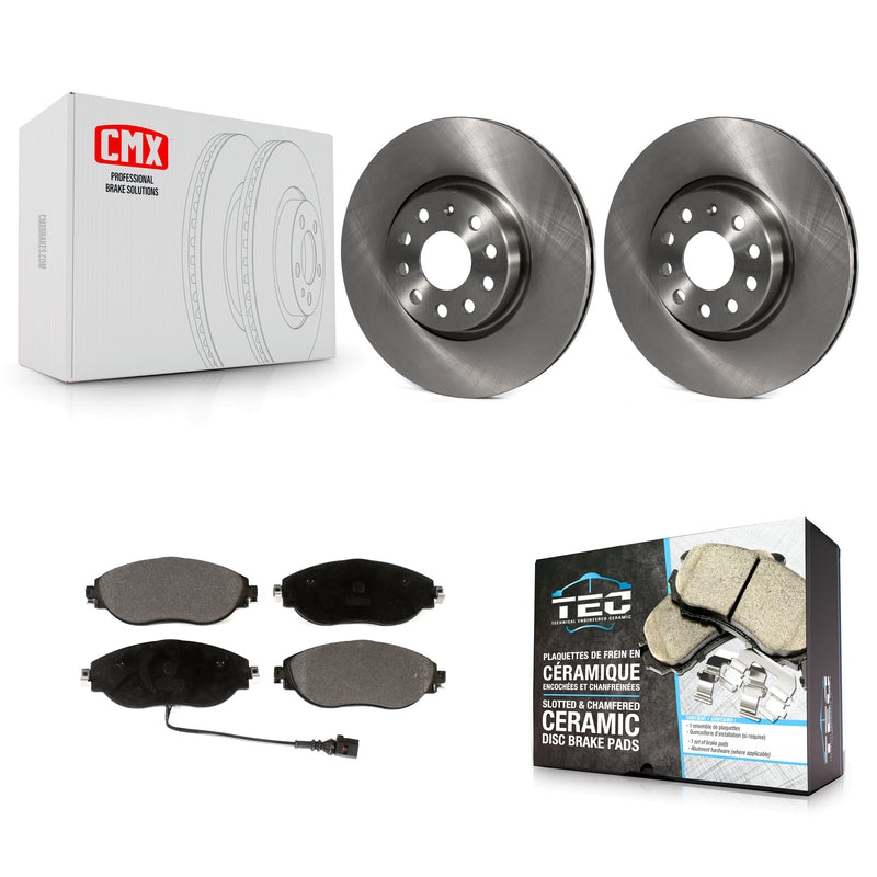 Transit Auto K8T-102850 Disc Brake Kit for 2015-2020 Audi A3 Quattro, Volkswagen Arteon, Volkswagen GTI - Front product image