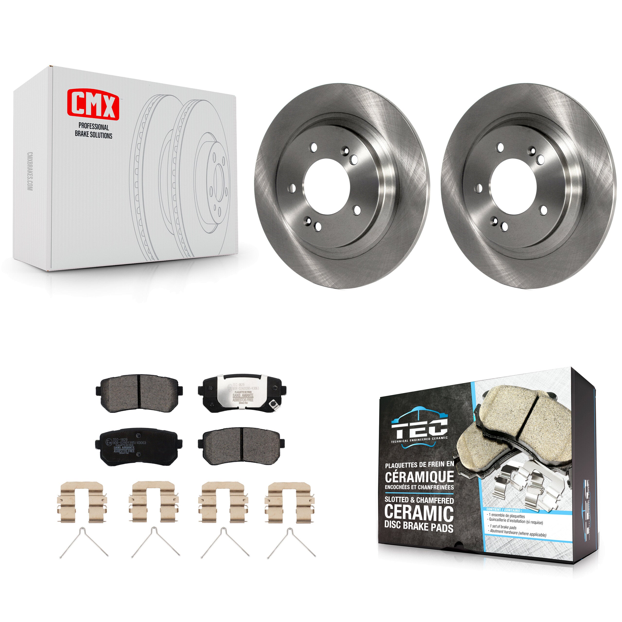 Transit Auto K8T-102989 Disc Brake Kit for 2016 Kia Optima - Rear product image