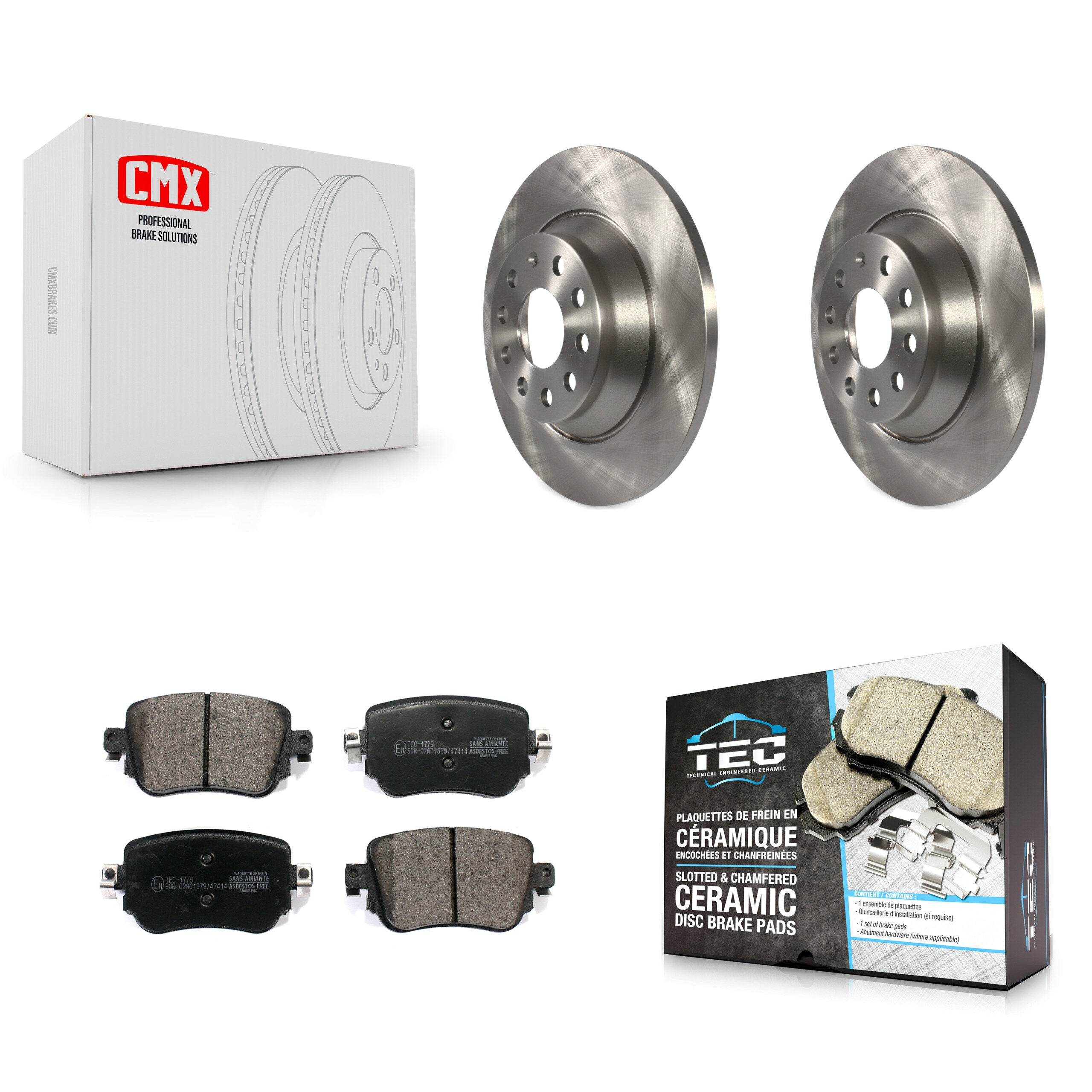 Transit Auto K8T-102994 Disc Brake Kit for 2016-2018 Audi Q3, Audi Q3 Quattro - Rear product image