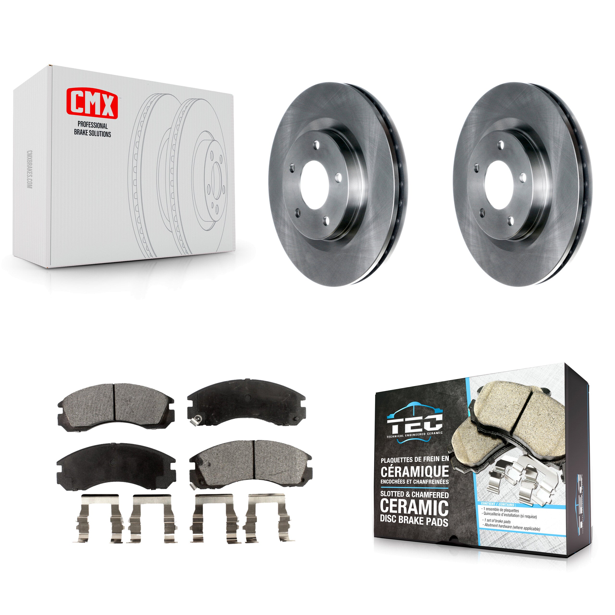 Transit Auto K8T-103014 Disc Brake Kit for 2017 Mitsubishi Lancer - Front product image