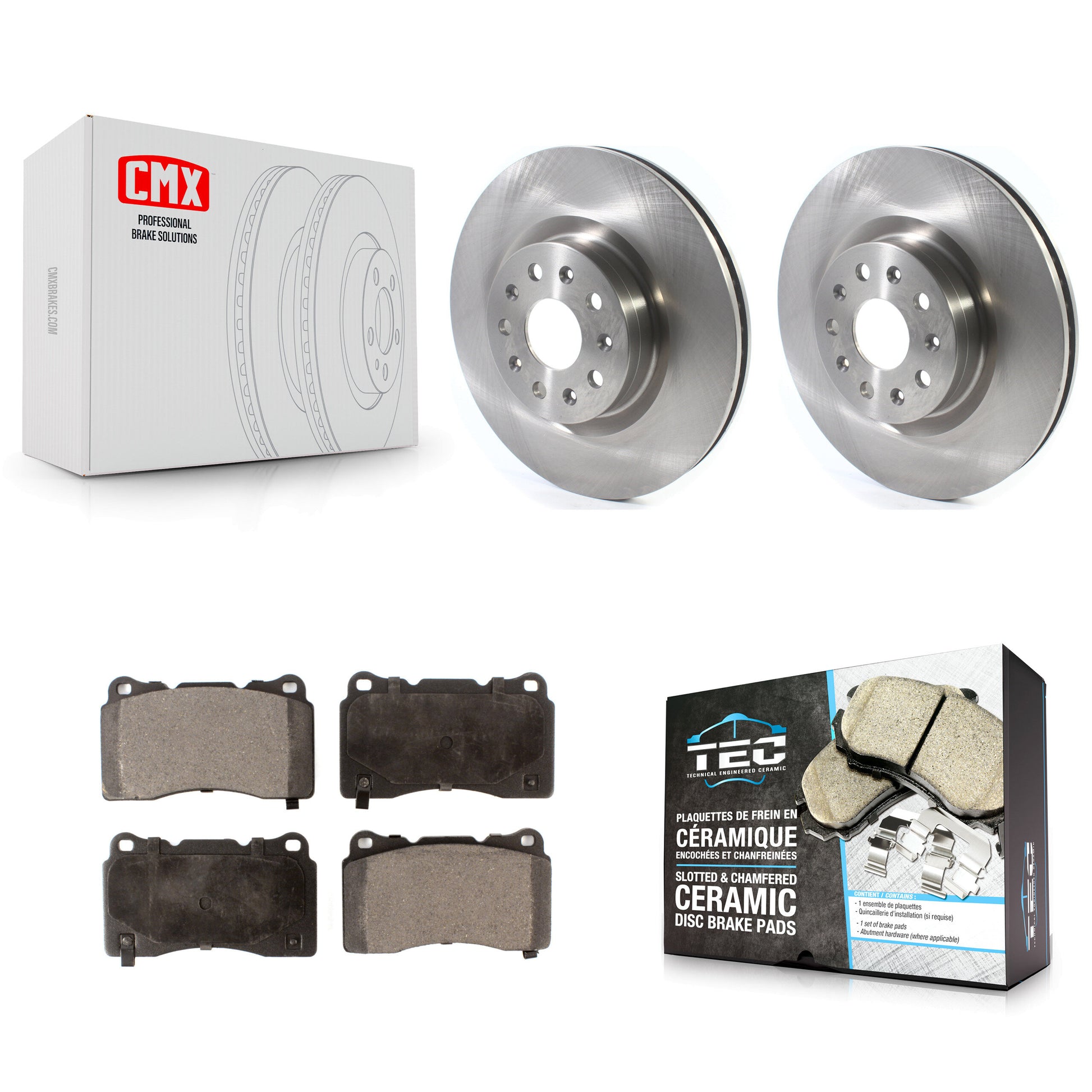 Transit Auto K8T-103028 Disc Brake Kit for 2015-2020 Cadillac CT6, Cadillac CTS - Front product image