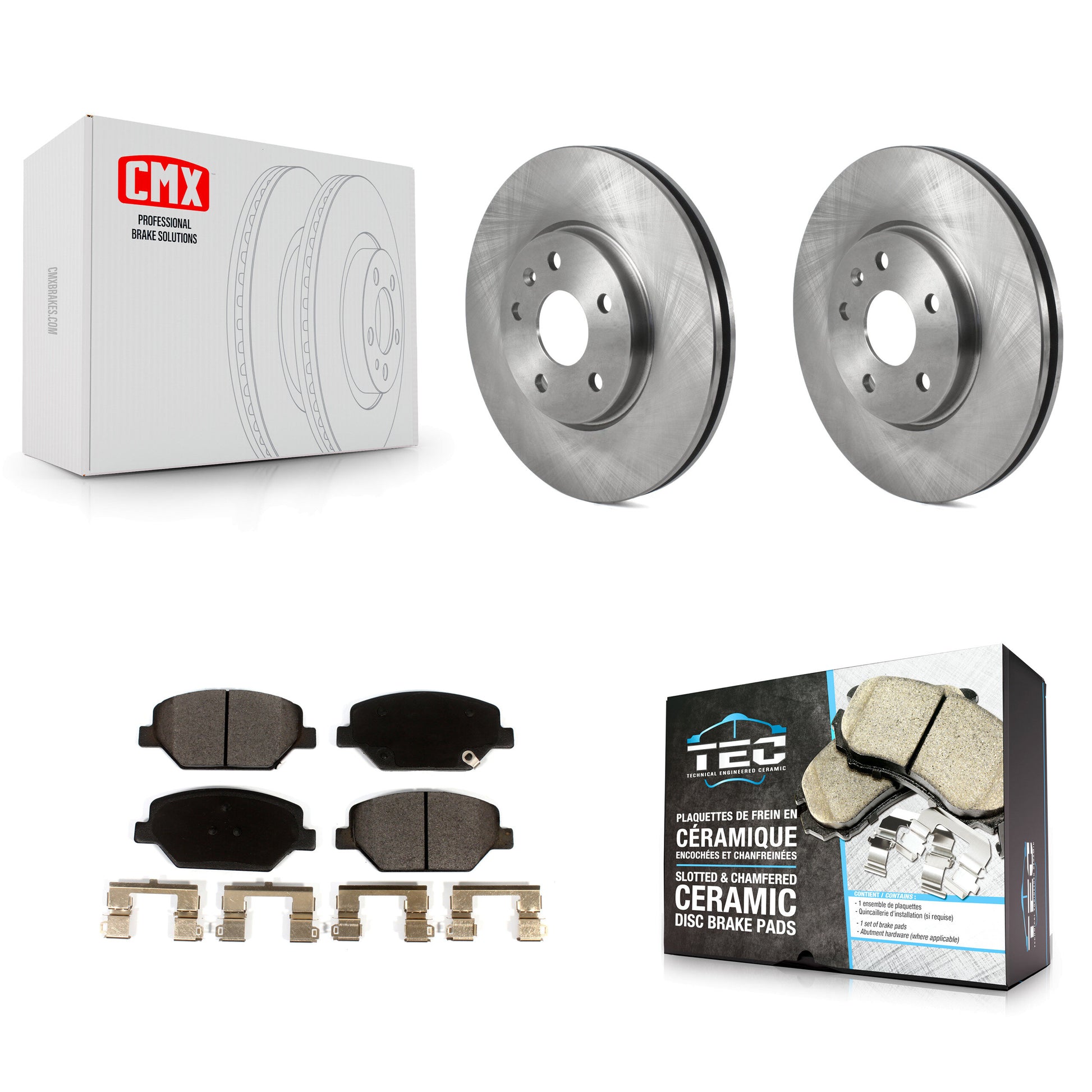 Transit Auto K8T-103038 Disc Brake Kit for 2019 Buick Envision, Cadillac XT4 - Front product image