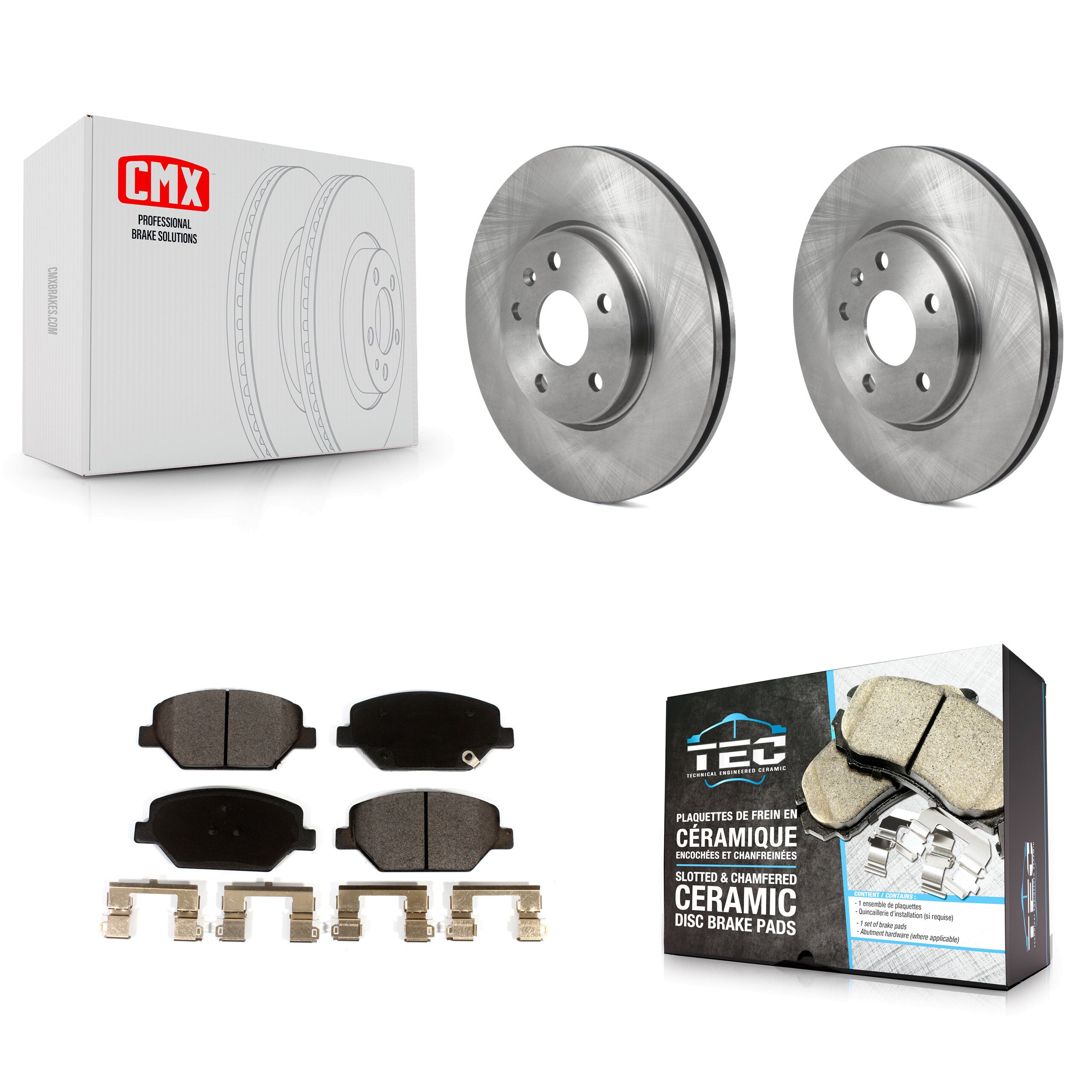 Transit Auto K8T-103038 Disc Brake Kit for 2019 Buick Envision, Cadillac XT4 - Front product image