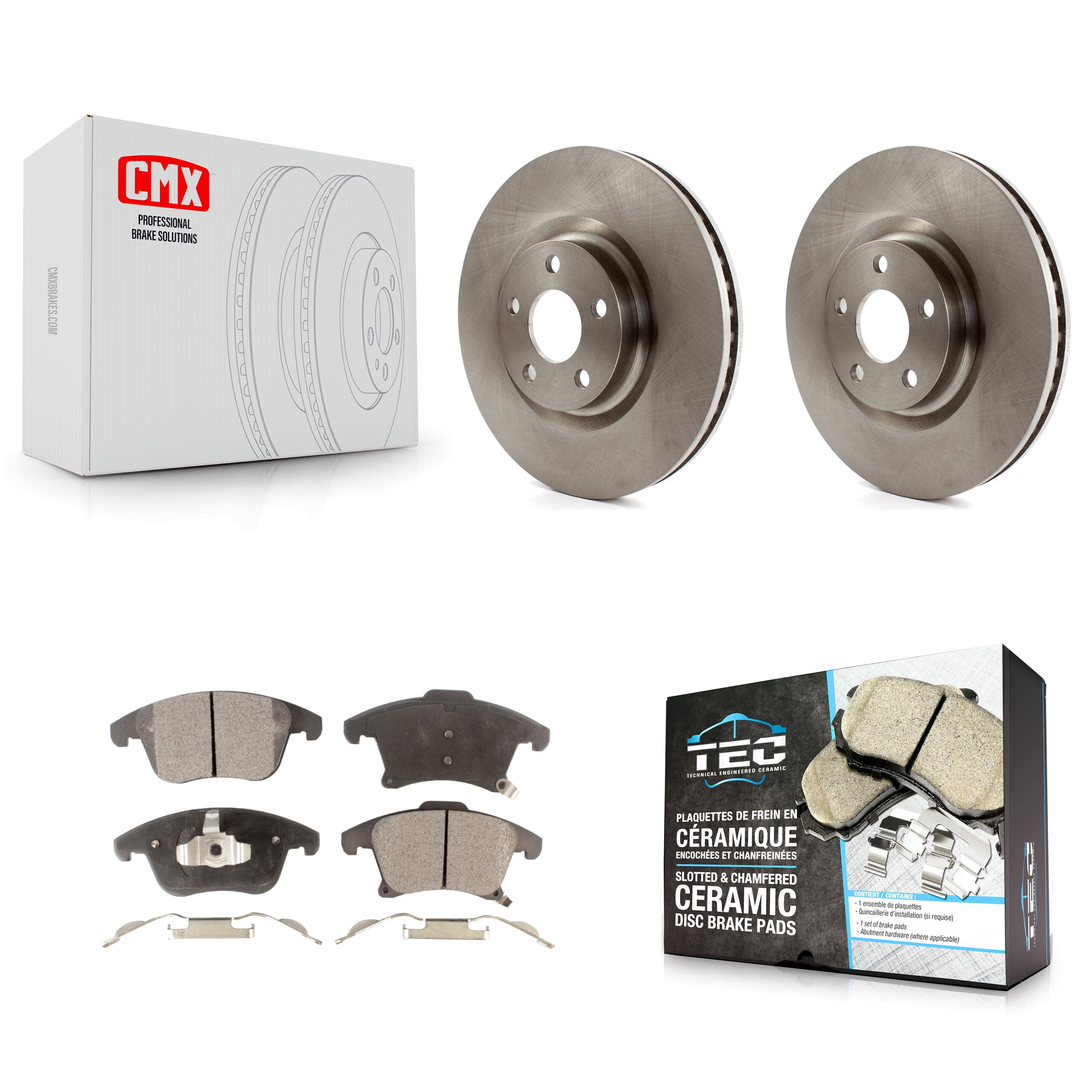Transit Auto K8T-103039 Disc Brake Kit for 2019-2020 Ford Police Responder Hybrid, Ford SSV Plug-In Hybrid - Front product image