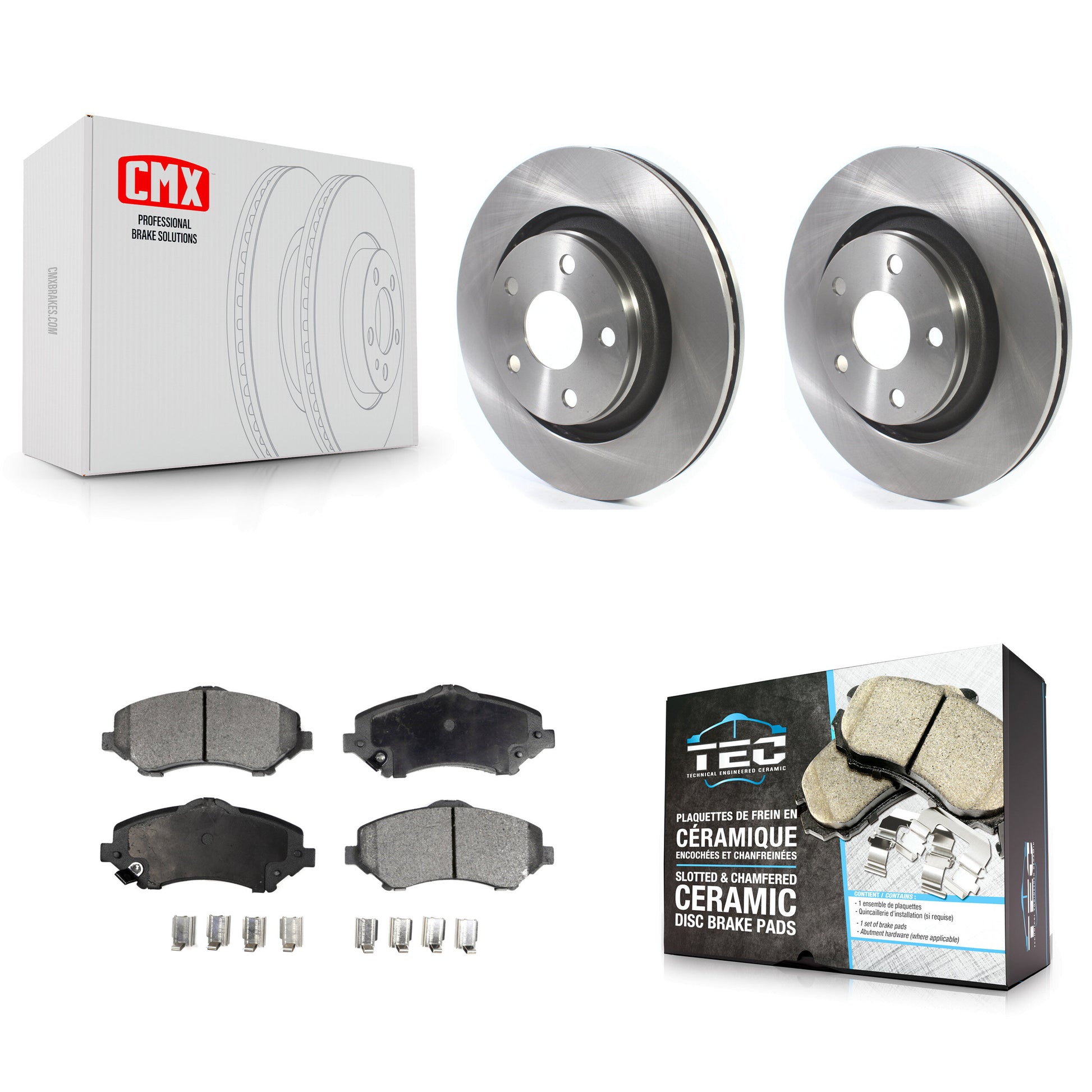 Transit Auto K8T-103042 Disc Brake Kit for 2013-2017 Jeep Wrangler - Front product image